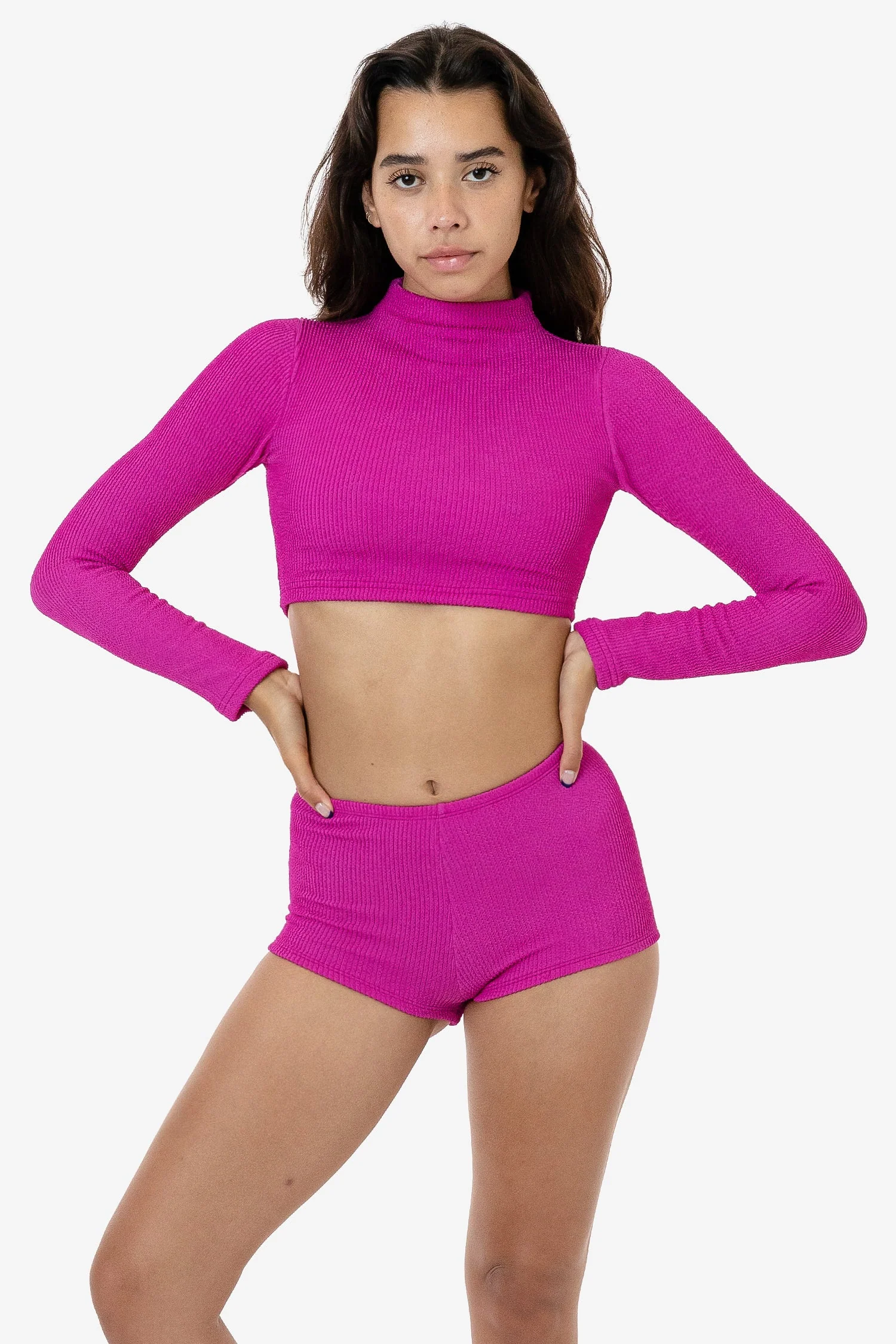 RPC3066 - Crinkle Mockneck Surf Top - Image 4