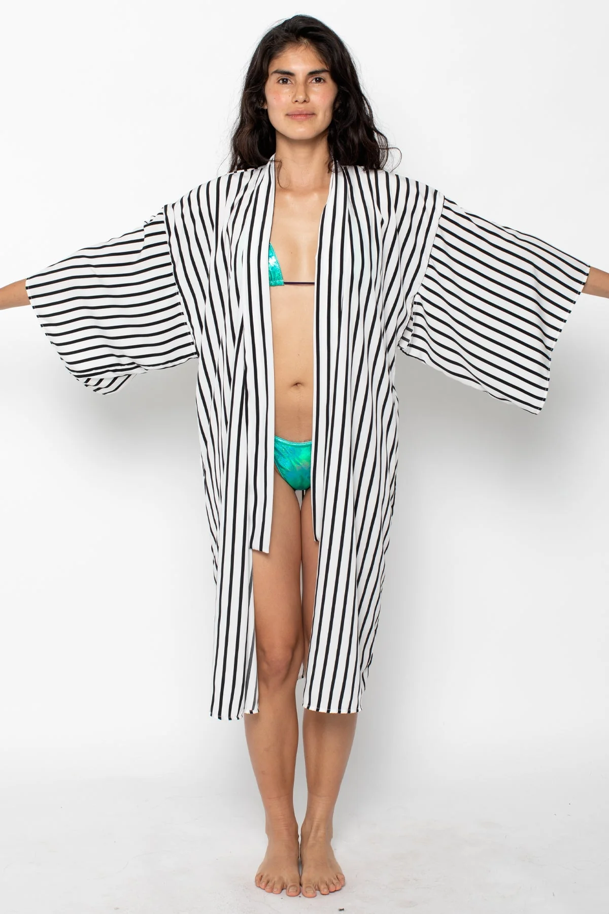 RPCH01 - Printed Chiffon Kimono Robe - Image 4