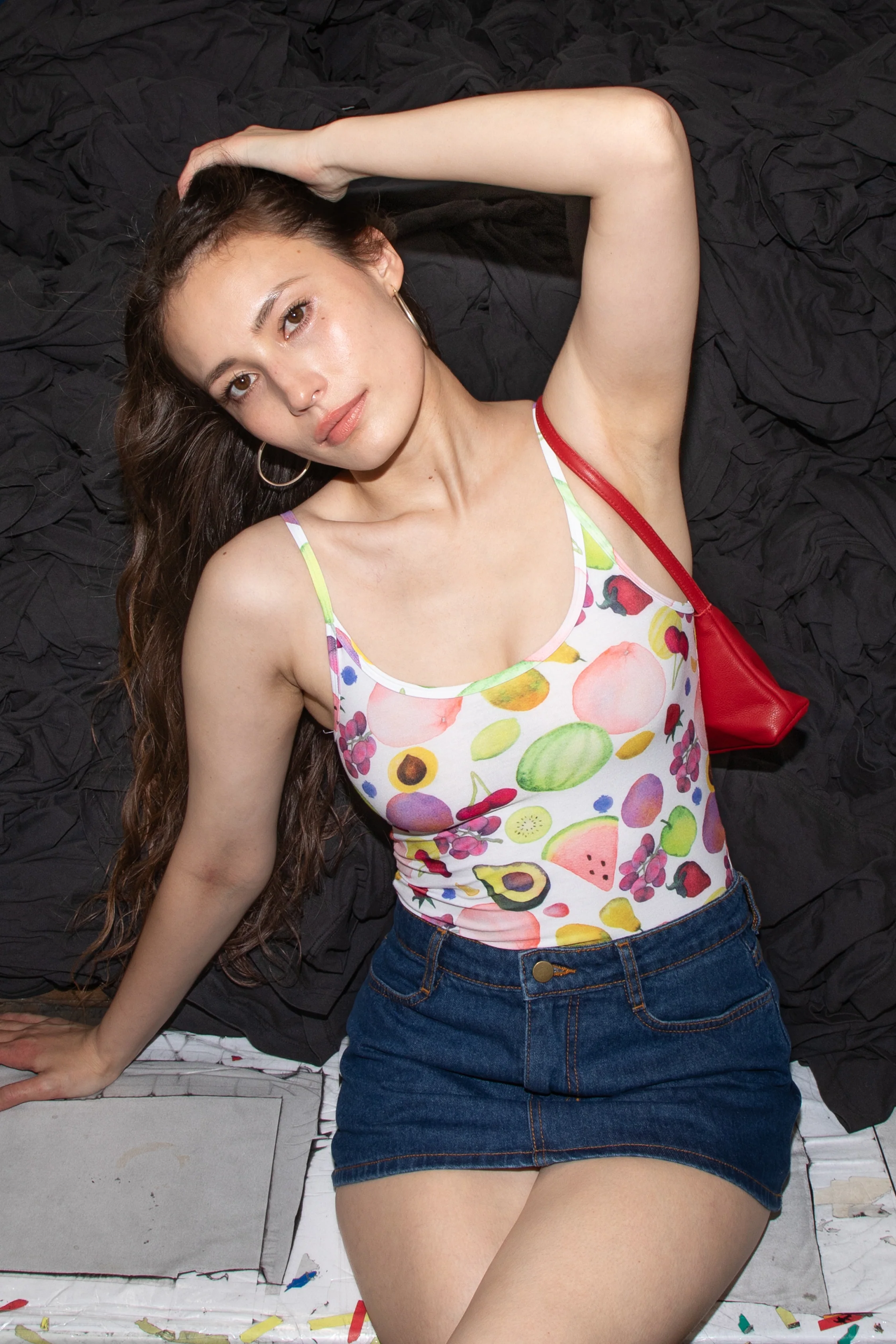 RPL3011P-X - Printed Poly Spandex Tear Drop Tank Top - Image 9