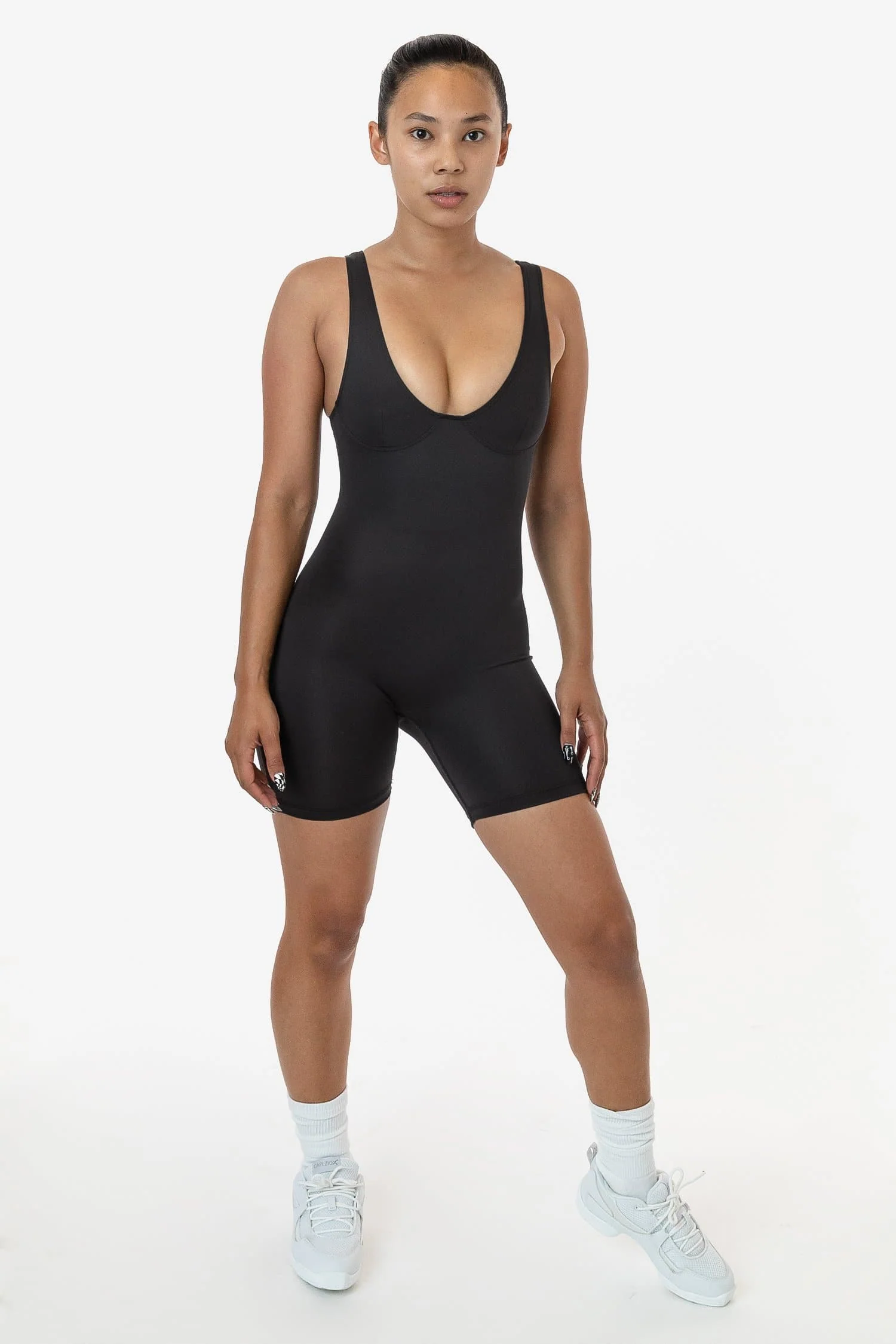 RPL352 - Poly Interlock Bra Tank Workout One-Piece - Image 13