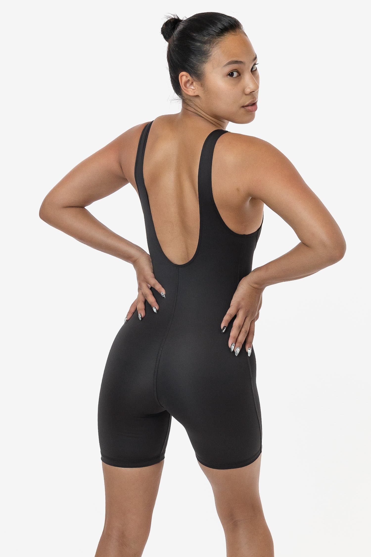 RPL352 - Poly Interlock Bra Tank Workout One-Piece - Image 8