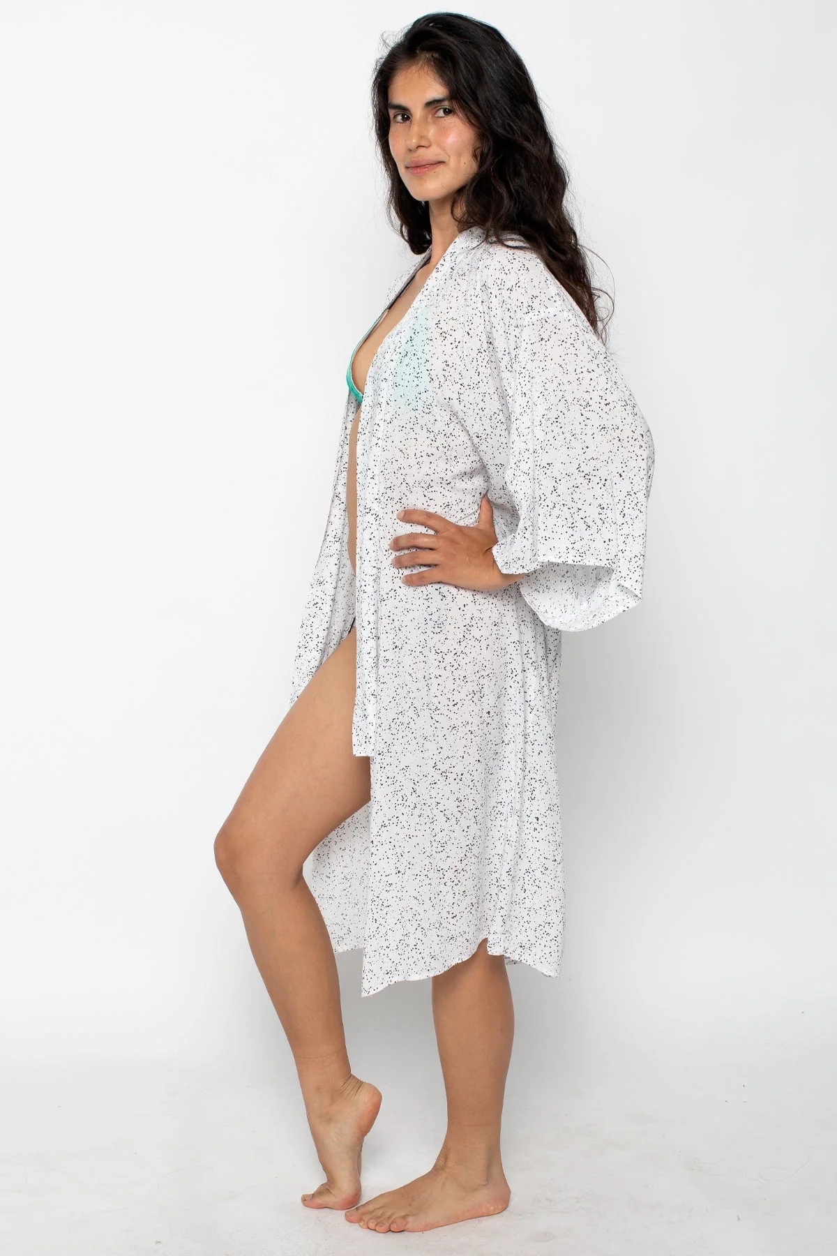 RPR01 - Printed Rayon Kimono Robe - Image 3