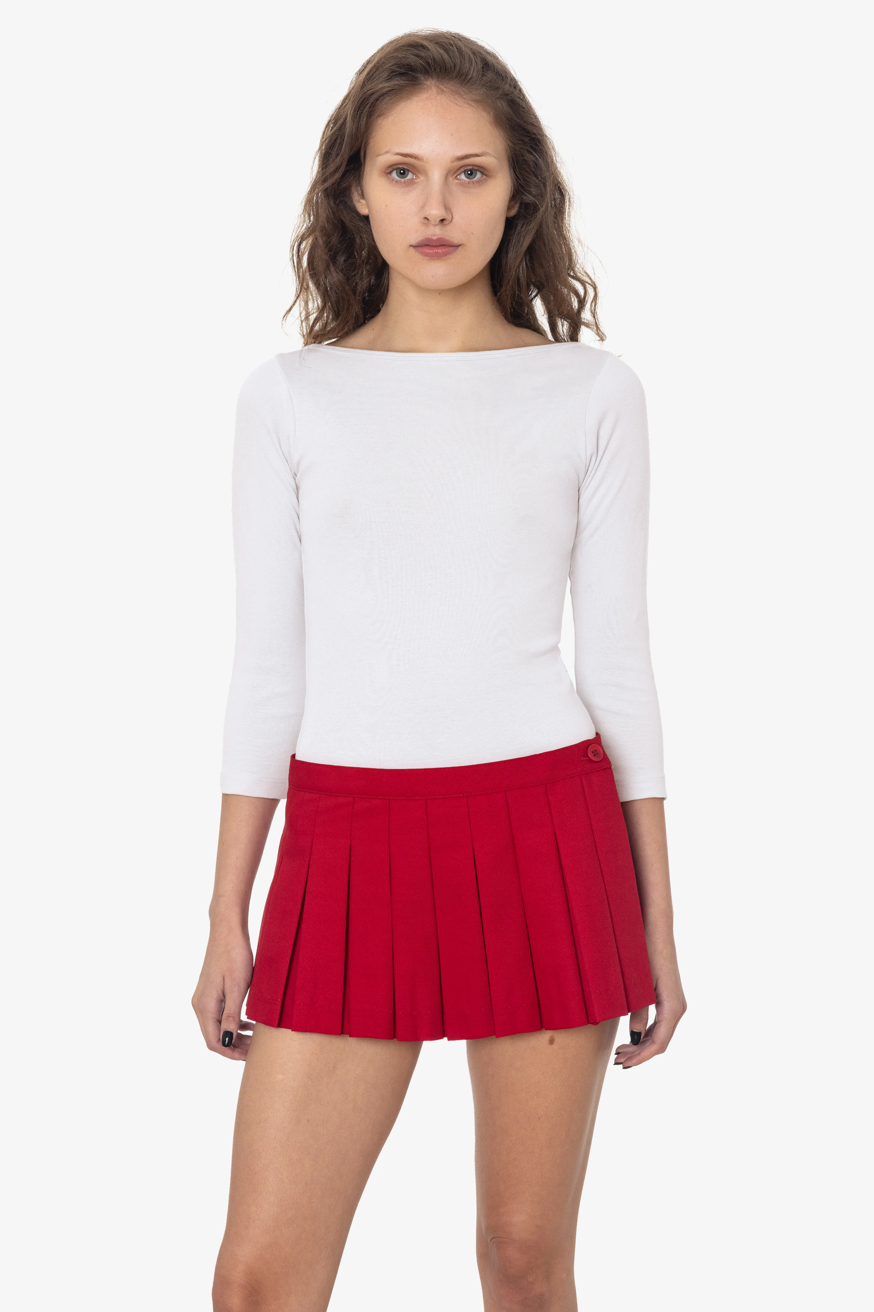 RPR301 - Micro Mini Box Pleat Wrap Skirt - Image 6