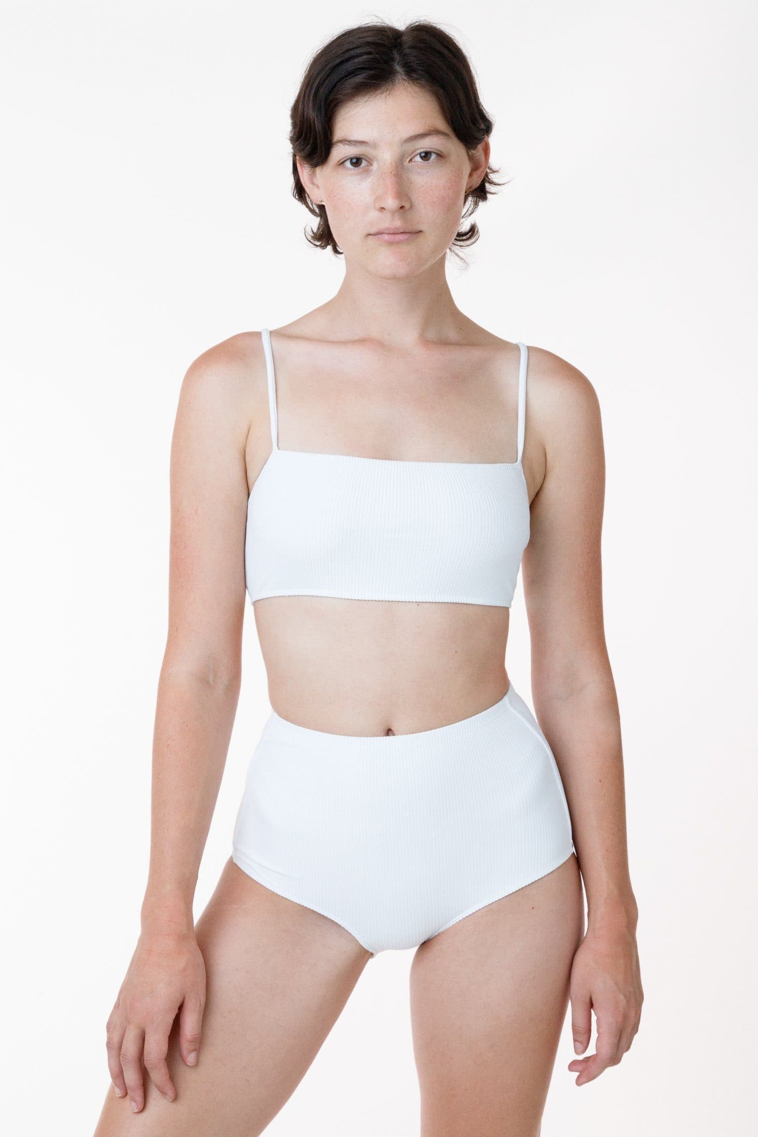 RRS075 - The Ribbed Minimalist Crop Swim Top - Image 11