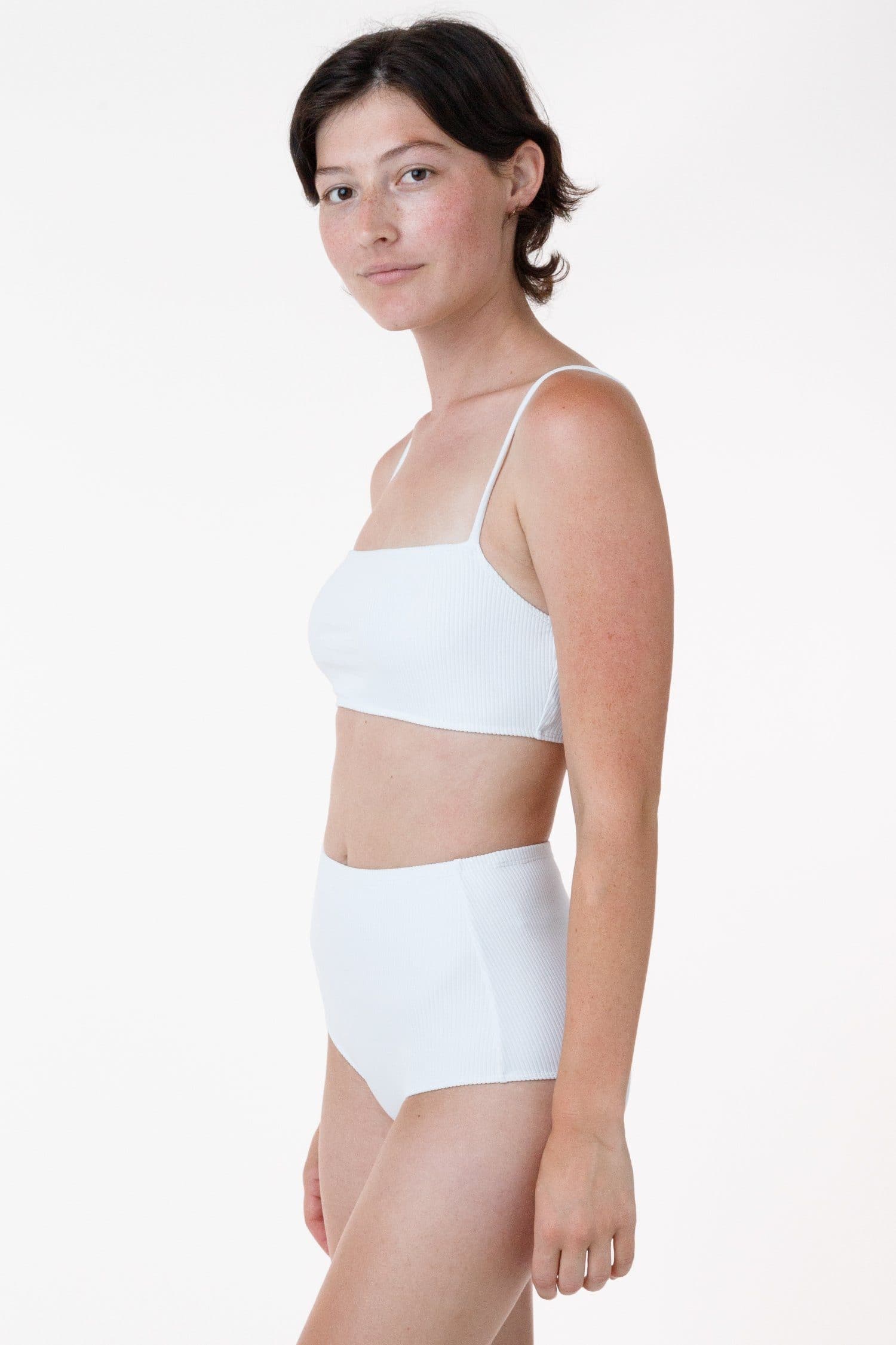 RRS075 - The Ribbed Minimalist Crop Swim Top - Image 6