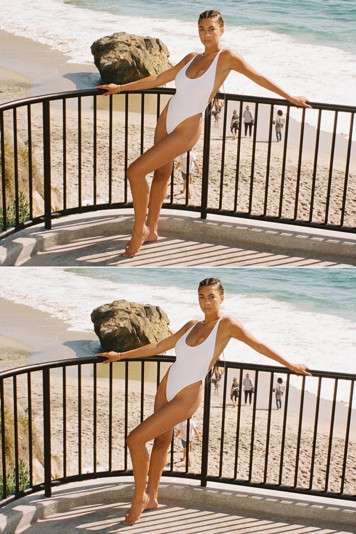 RRS368 - Ribbed High Cut One-Piece Swimsuit - Image 10