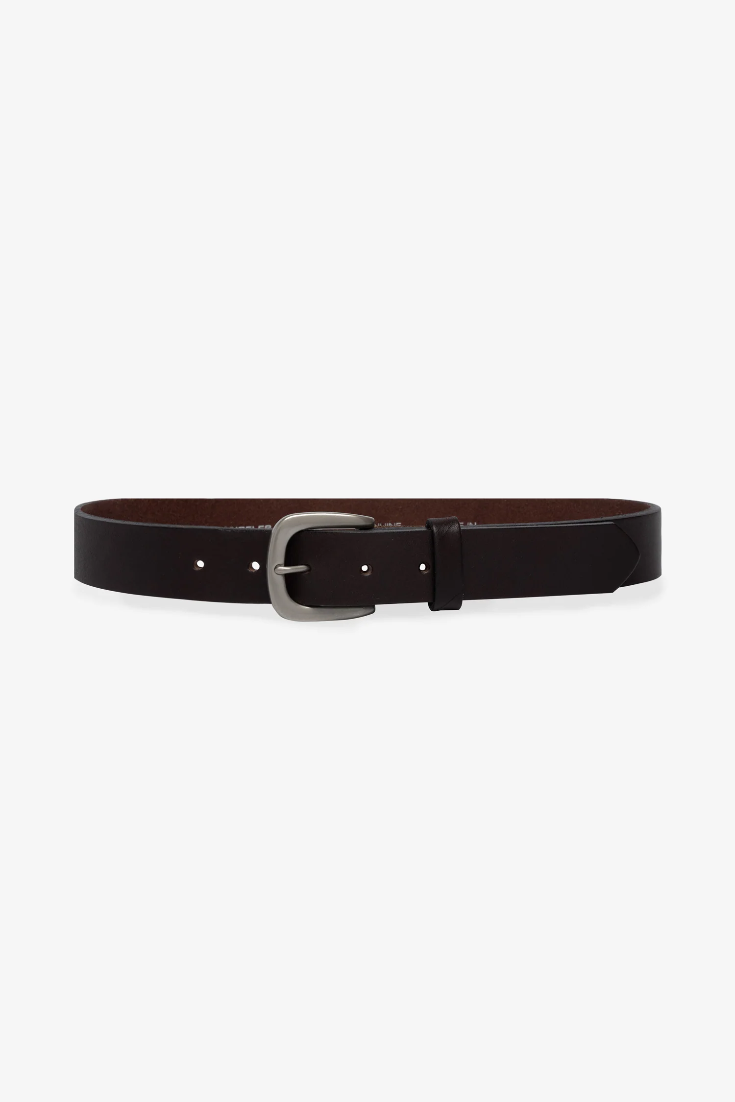 RSALBT05 - Unisex Rounded Square Buckle Leather Belt - Image 3
