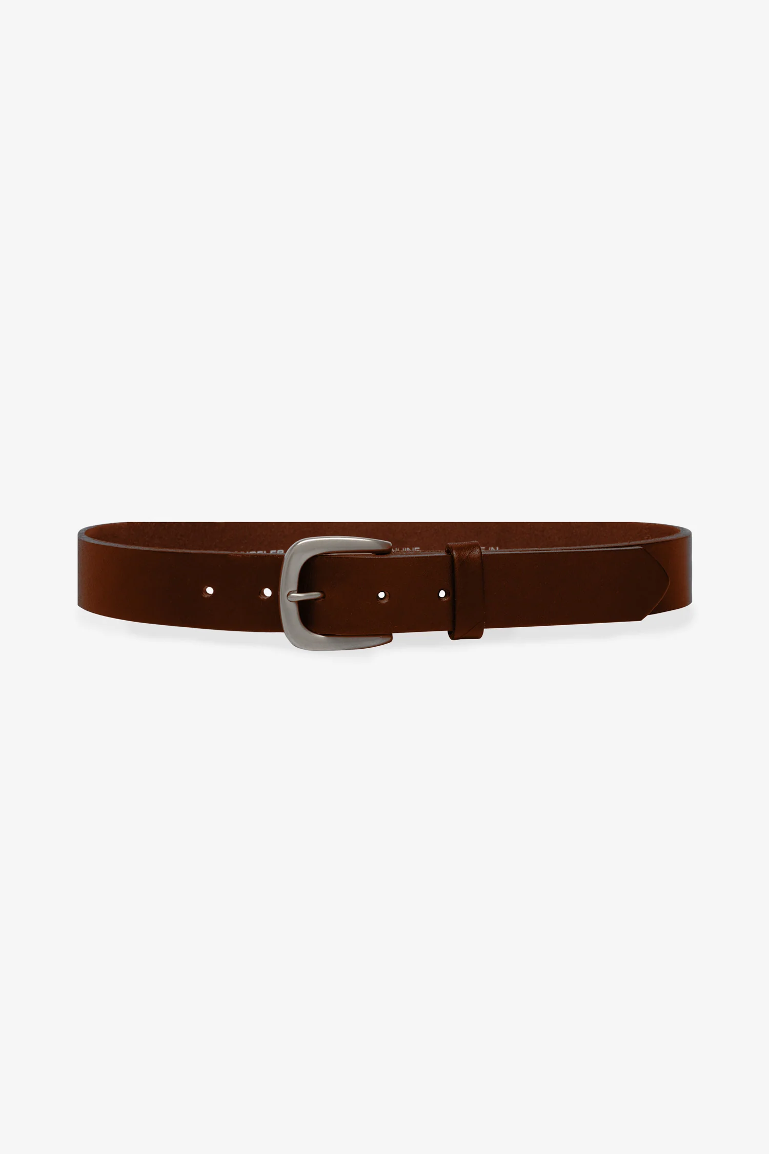 RSALBT05 - Unisex Rounded Square Buckle Leather Belt - Image 4