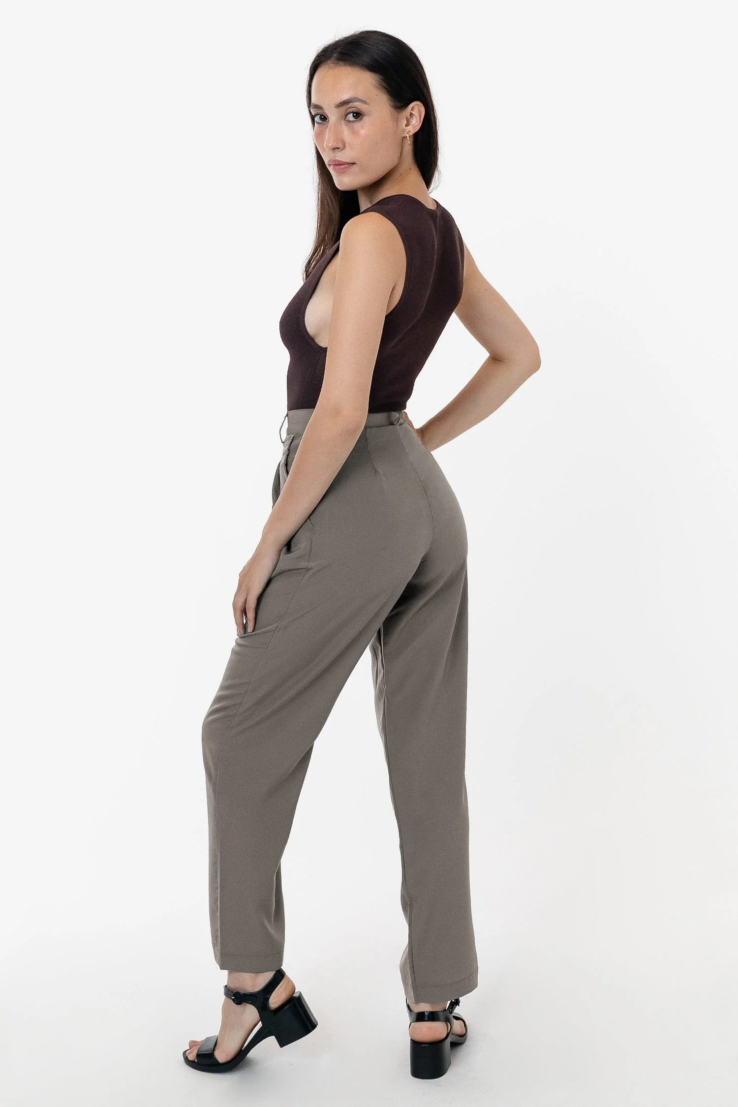 RSAPP350 - Poly Pleated Straight Leg Pant - Image 4