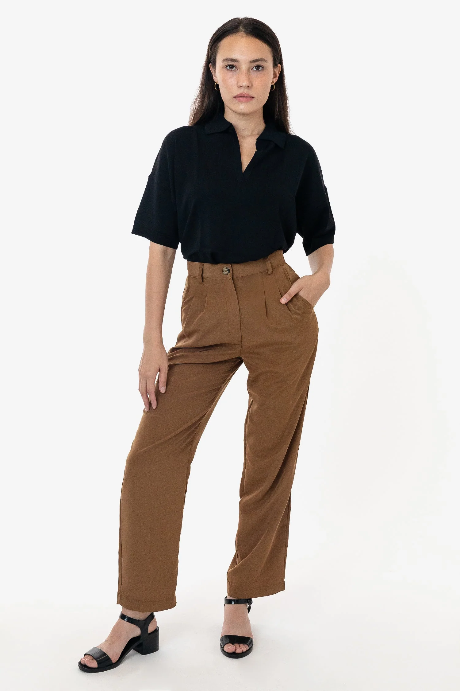 RSAPP350 - Poly Pleated Straight Leg Pant - Image 7