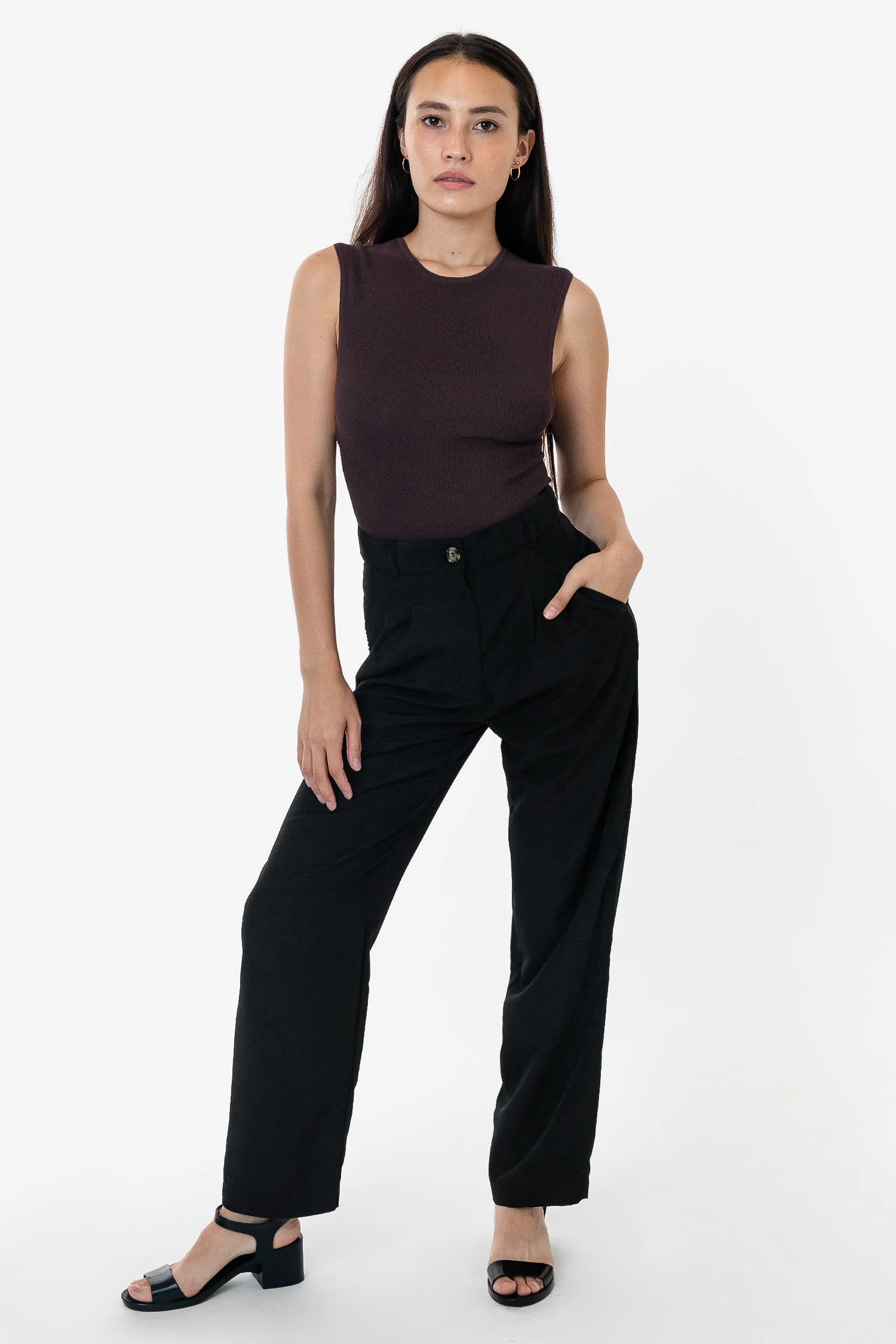 RSAPP350 - Poly Pleated Straight Leg Pant - Image 9
