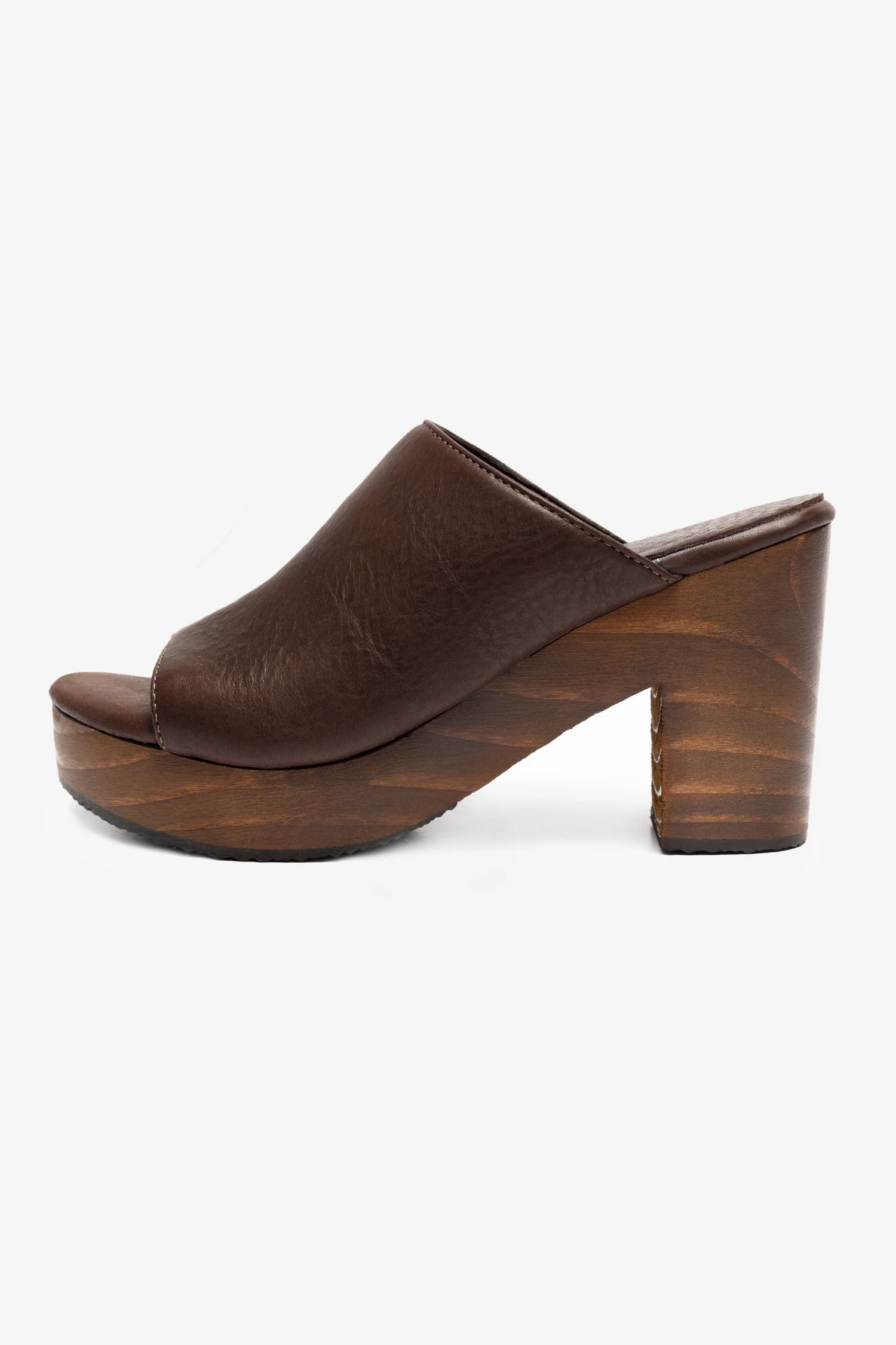 WOODSNDL05 - Leather Platform Mule - Image 14