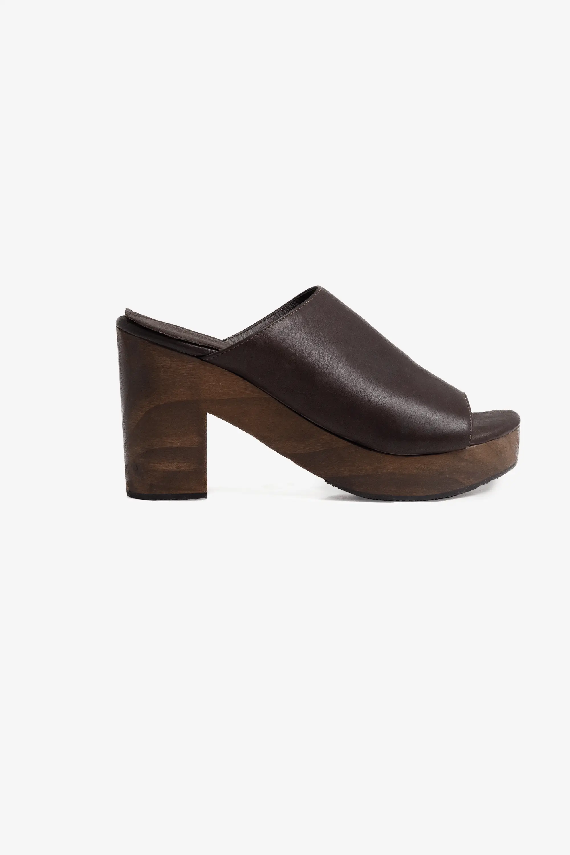 WOODSNDL05 - Leather Platform Mule - Image 23