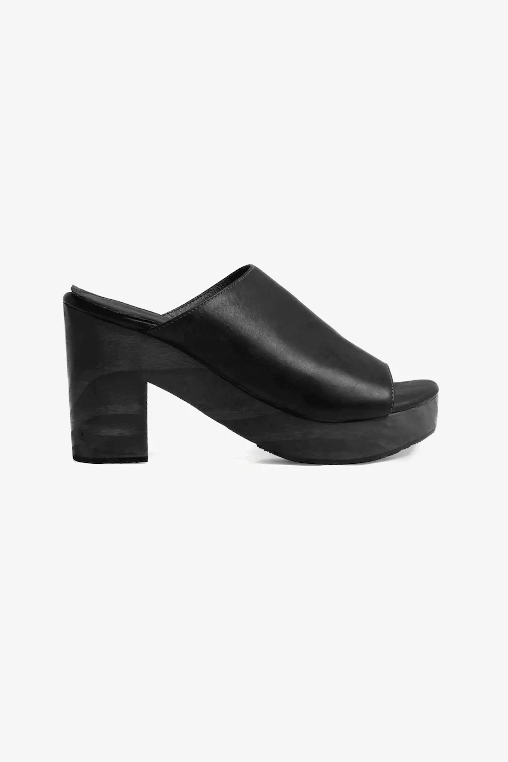 WOODSNDL05 - Leather Platform Mule - Image 37