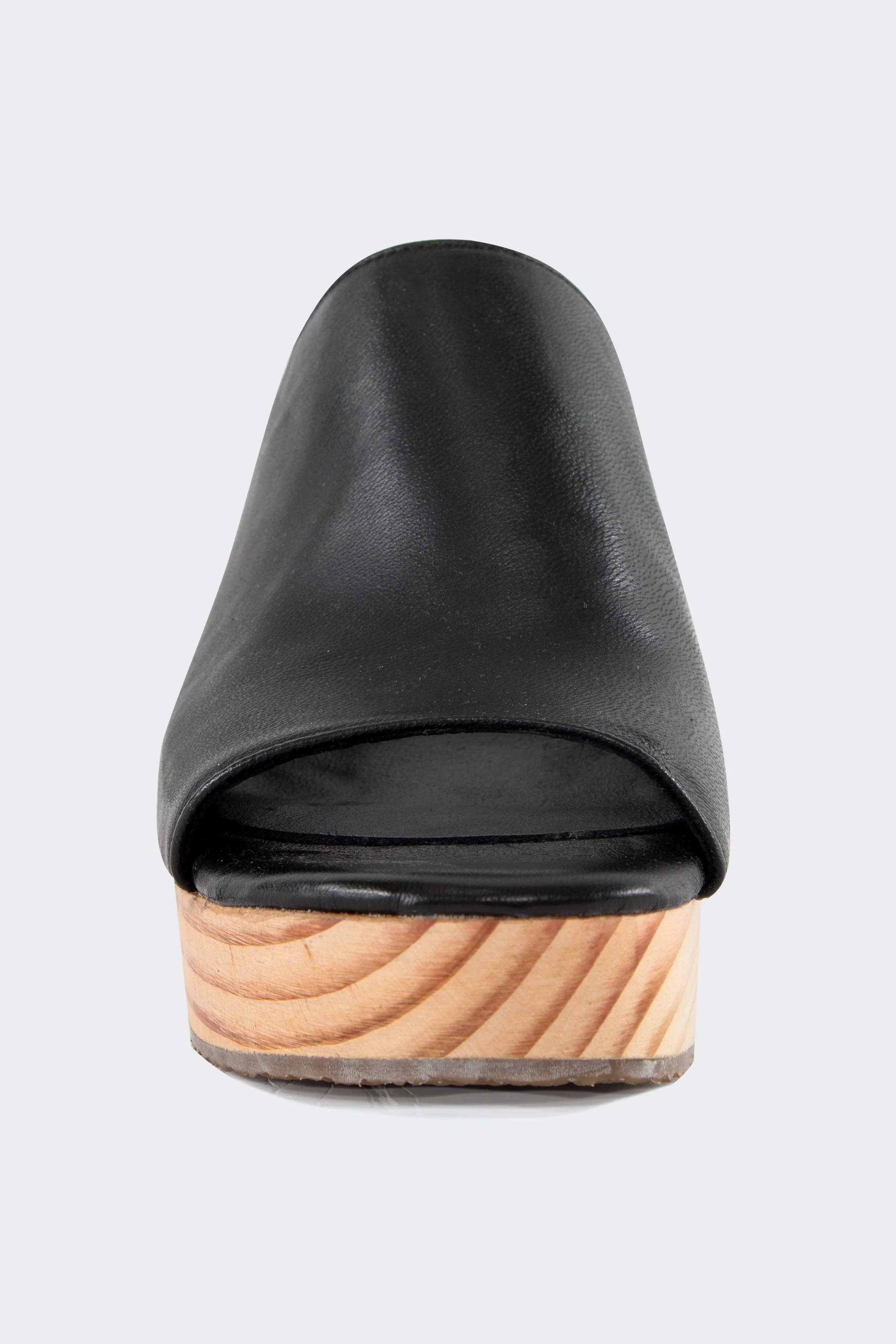WOODSNDL05 - Leather Platform Mule - Image 7