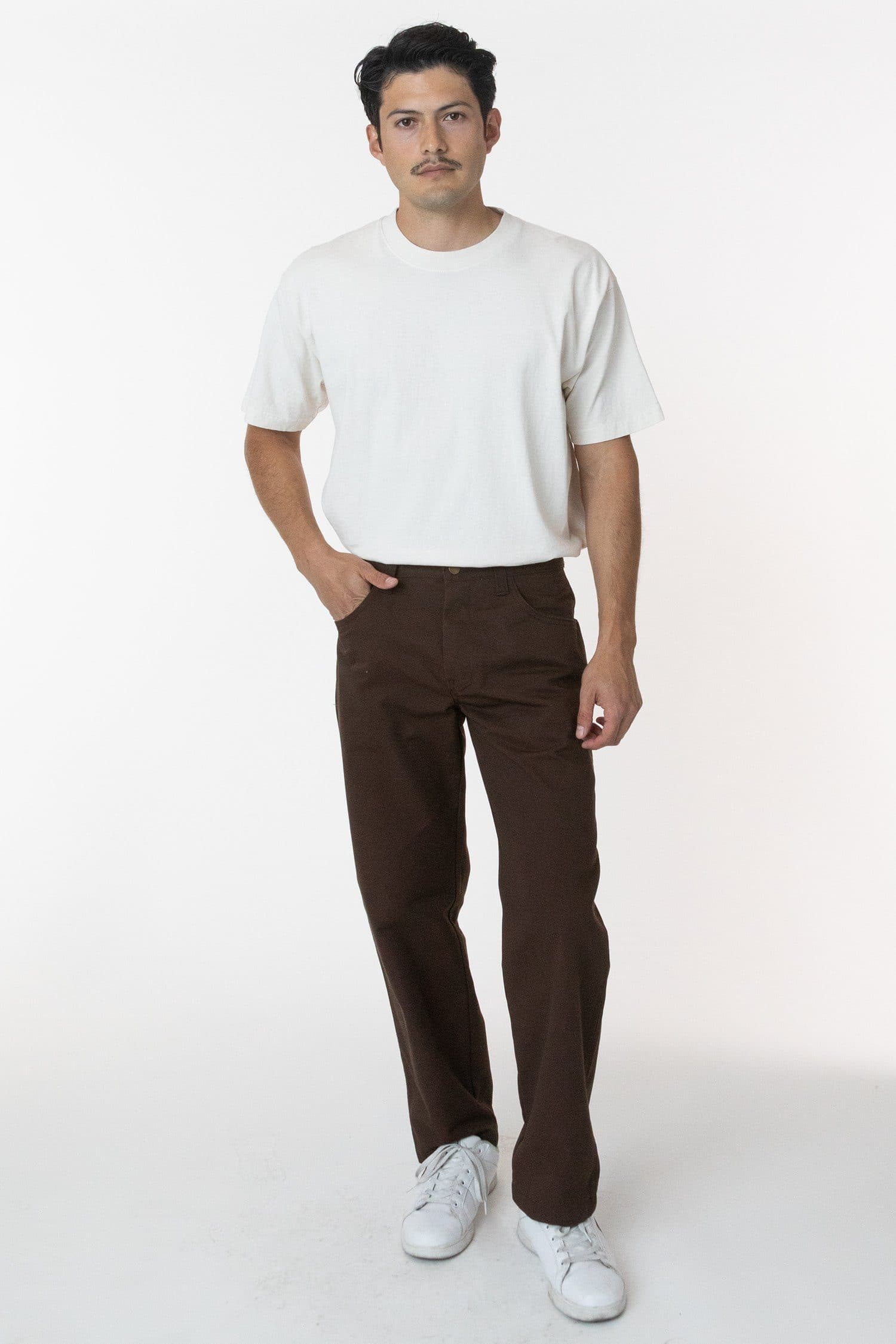 RTWL01 - Twill Work Pants Brown - Image 4