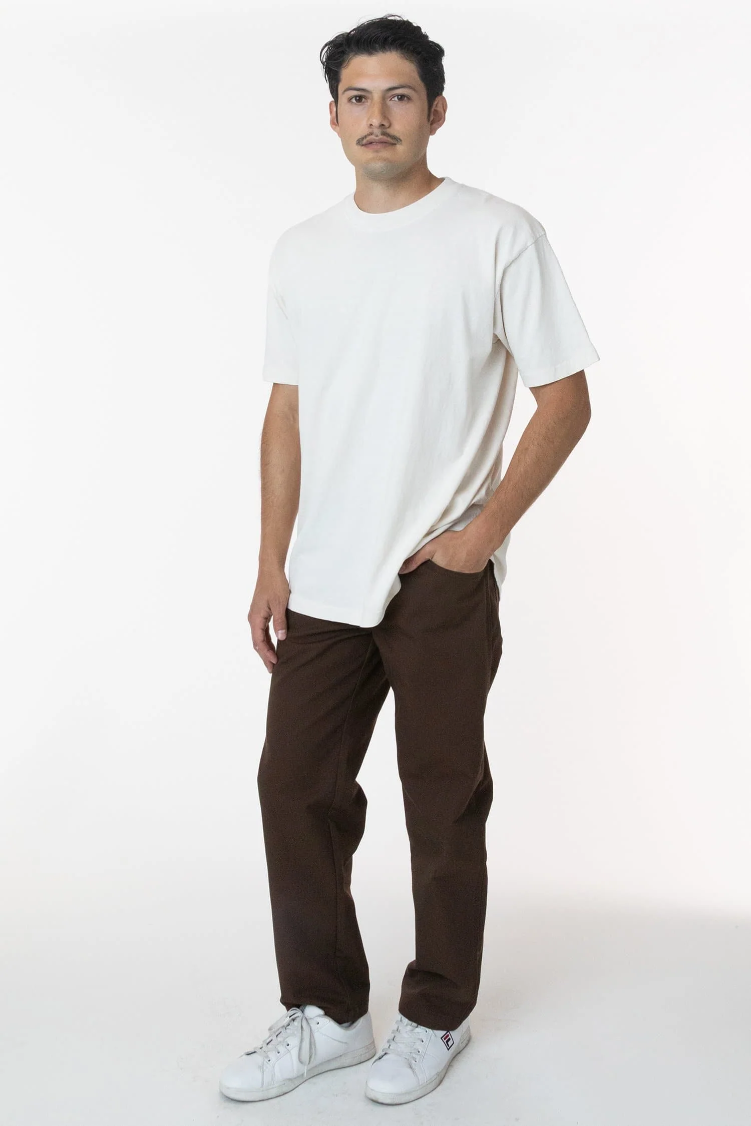 RTWL01 - Twill Work Pants Brown - Image 5