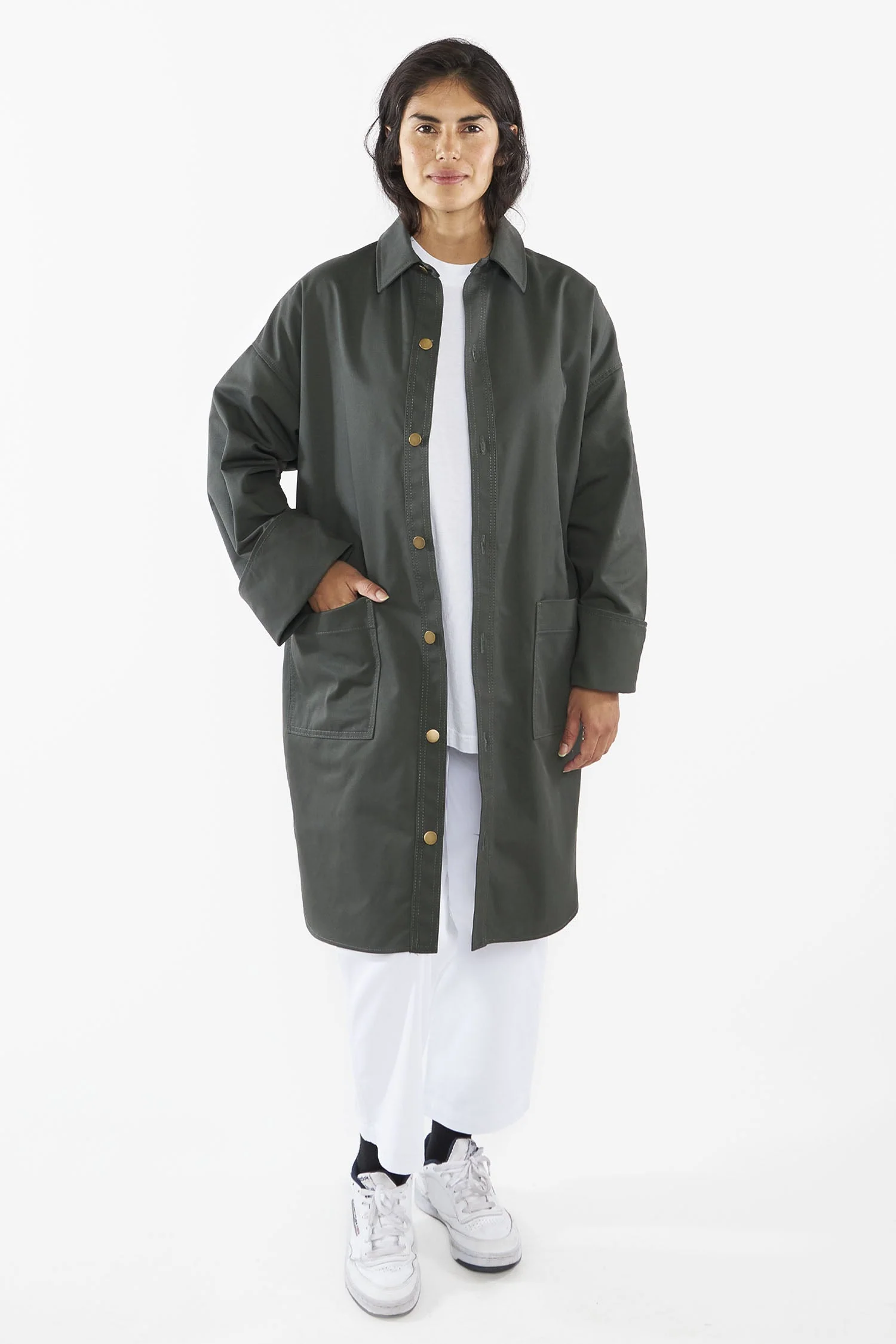 RTWL12 - Unisex Twill Mid Length Lab Coat - Image 3