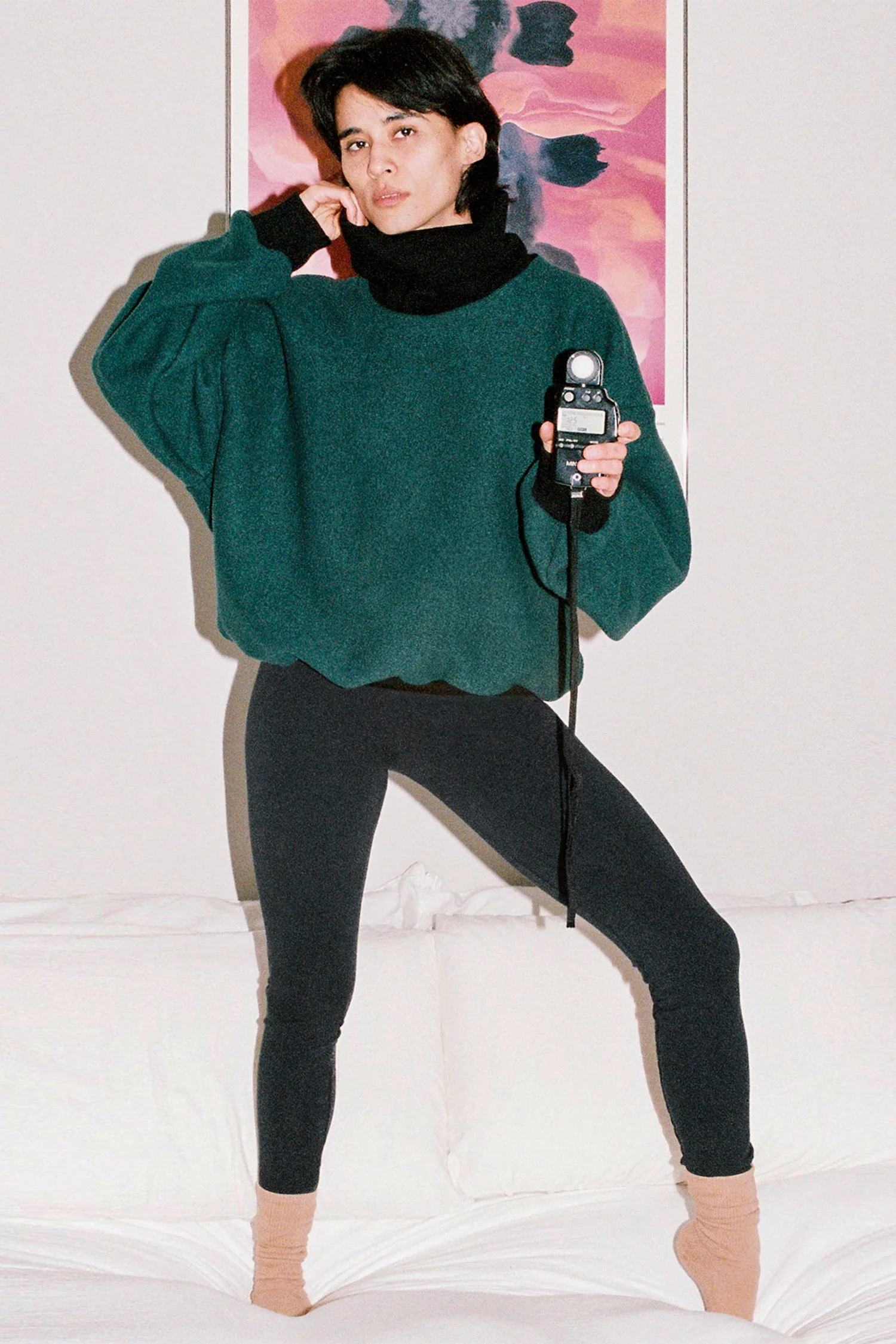 RWHR313 - Turtleneck Sweater with Heavy Cotton Rib - Image 13
