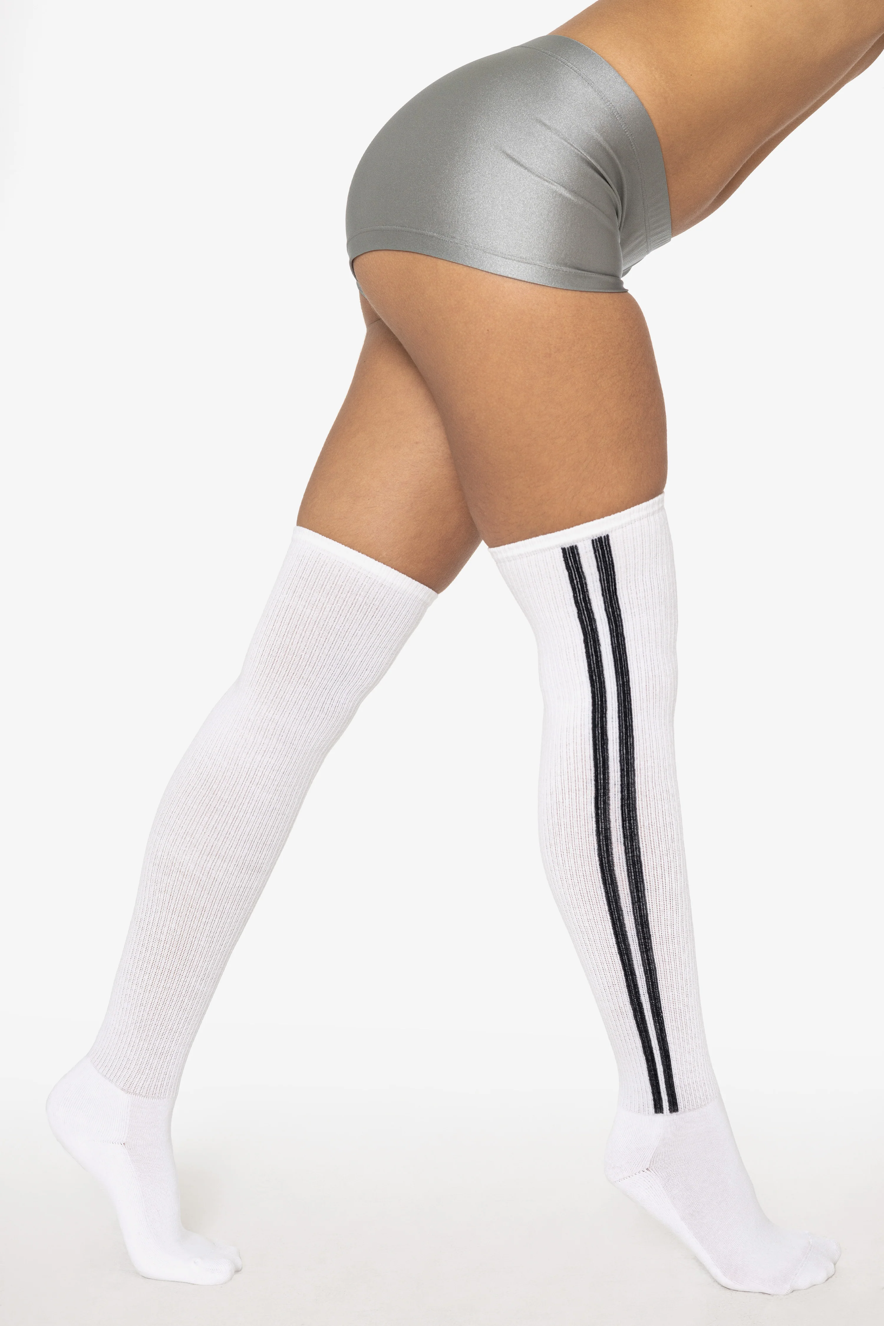 SCRSTRSOCK - Classic Soccer Stripe Over The Knee Sock - Image 2