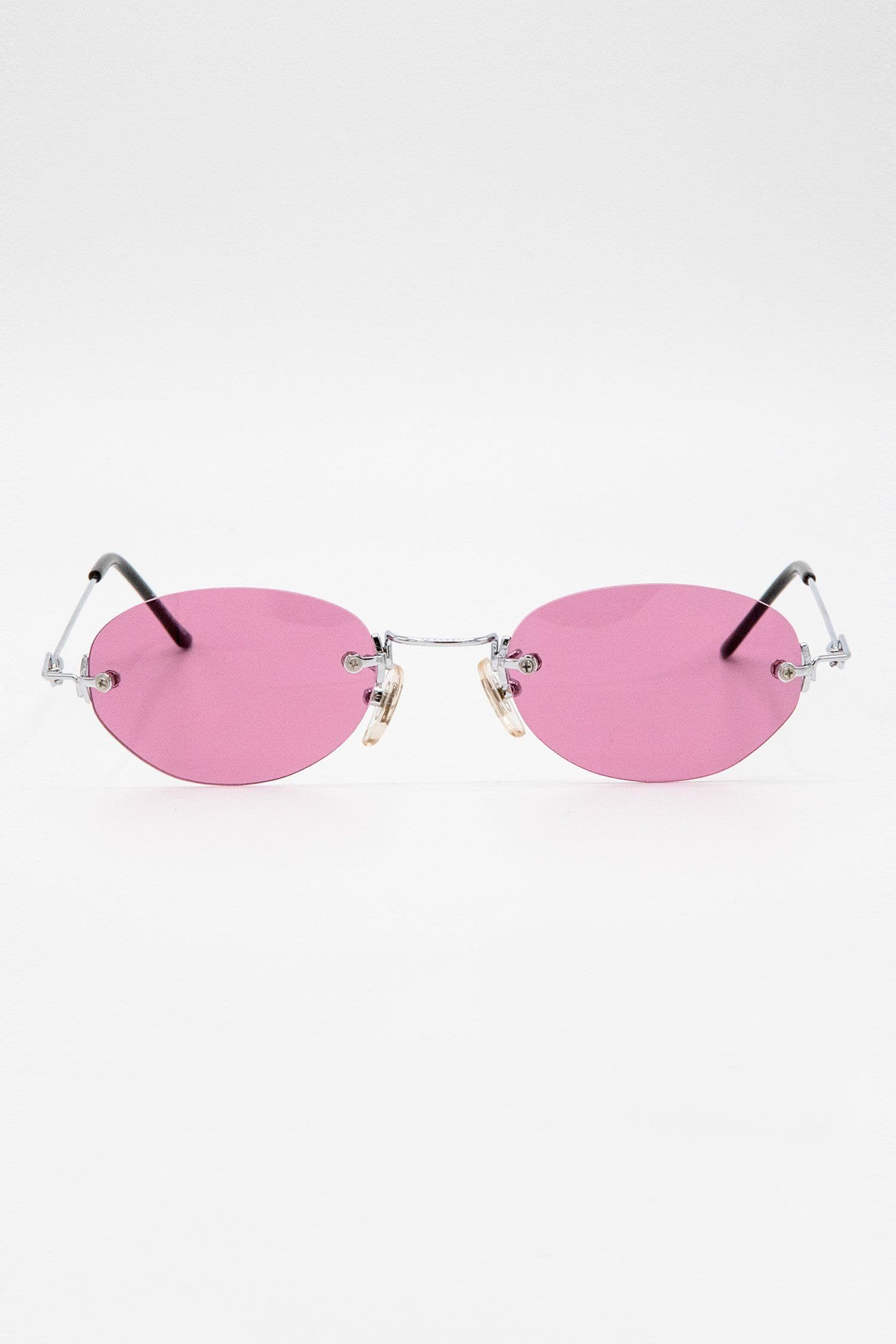 SGSTACY - Rimless Metal Frame Oval Sunglasses - Image 6