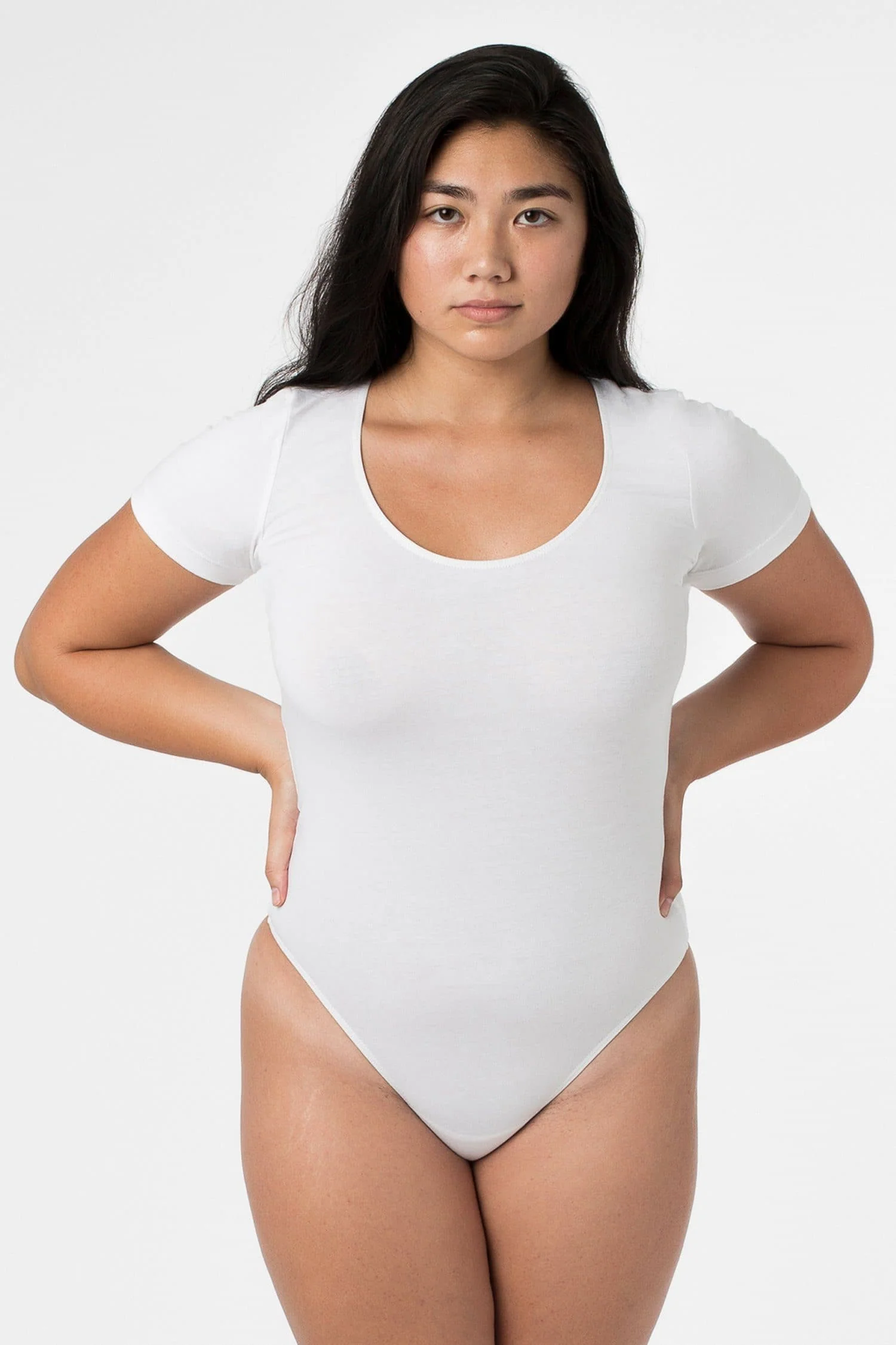 B115CTS - Short Sleeve Thong Bodysuit - Image 3