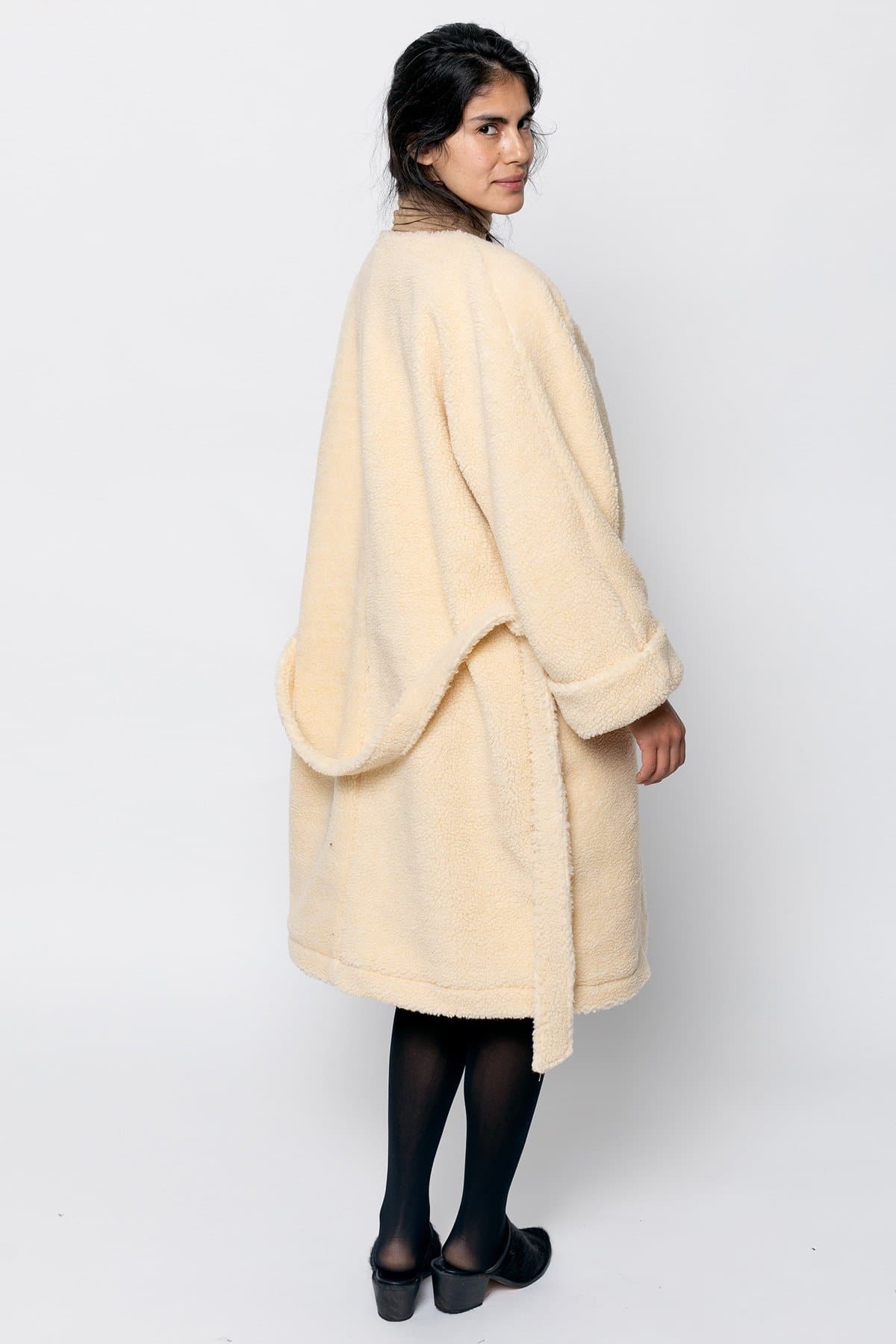 SHR312 - The Oversized Sherpa Wrap Coat - Image 12
