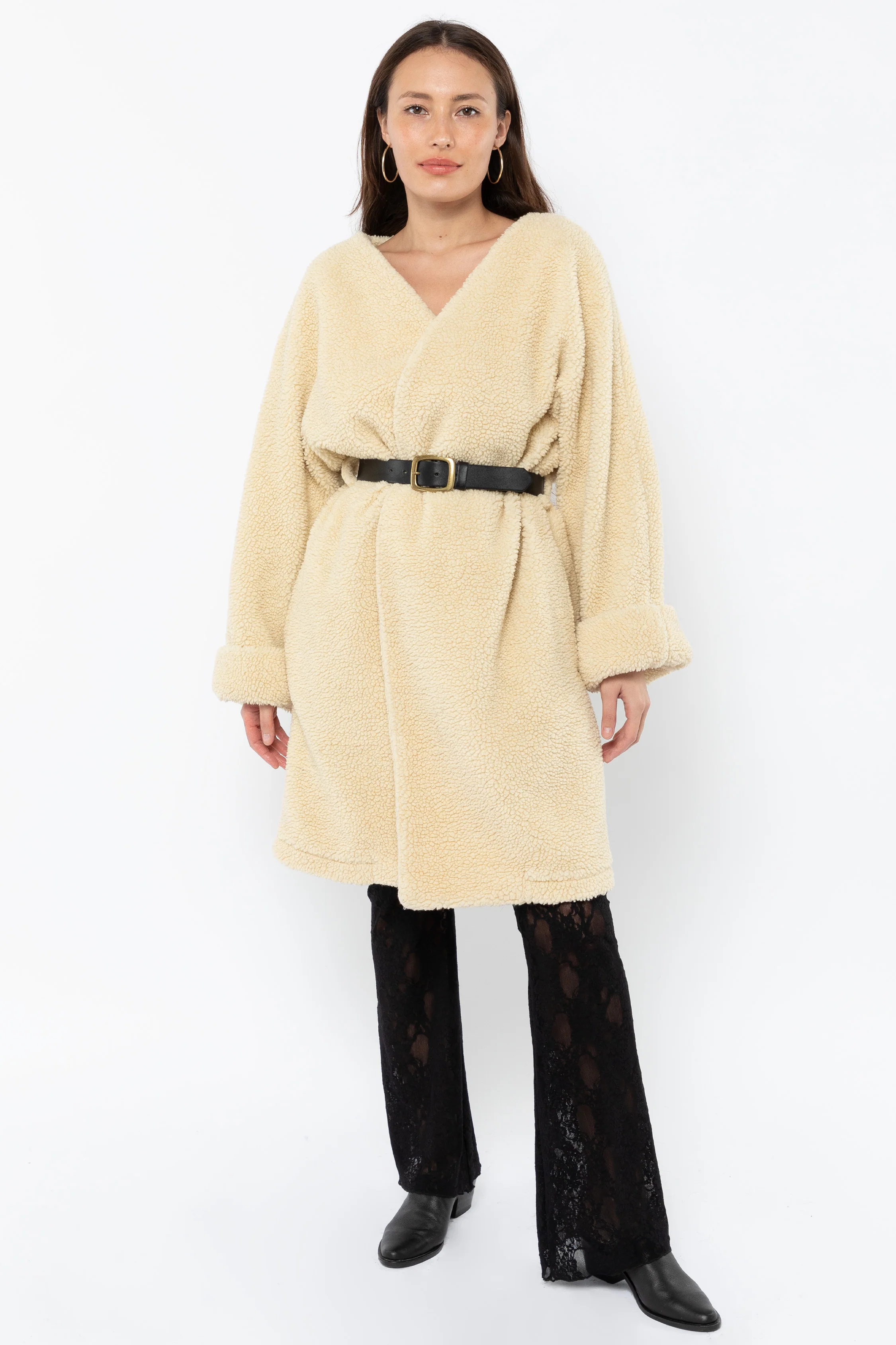 SHR312 - The Oversized Sherpa Wrap Coat - Image 13