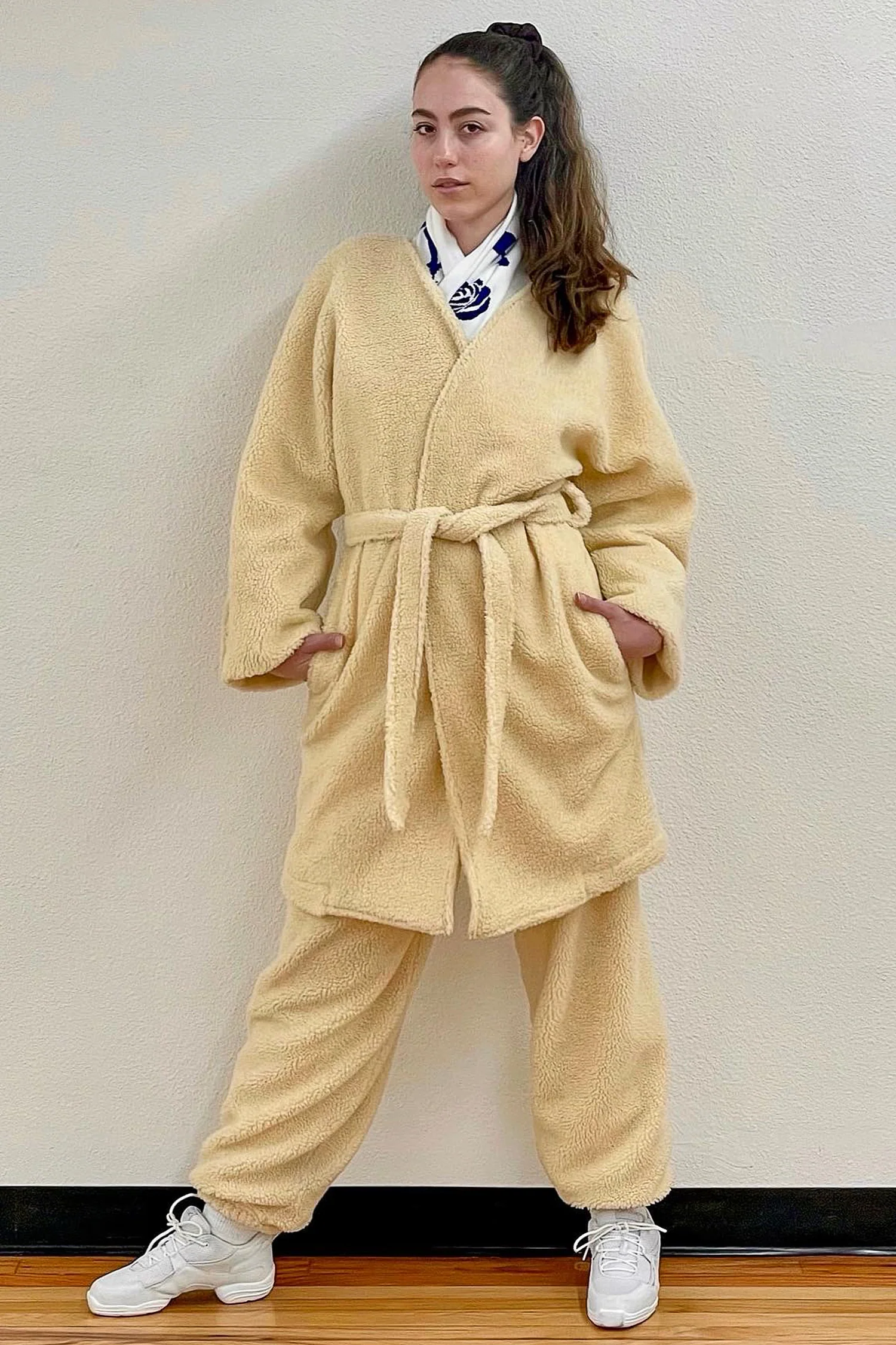 SHR312 - The Oversized Sherpa Wrap Coat - Image 3