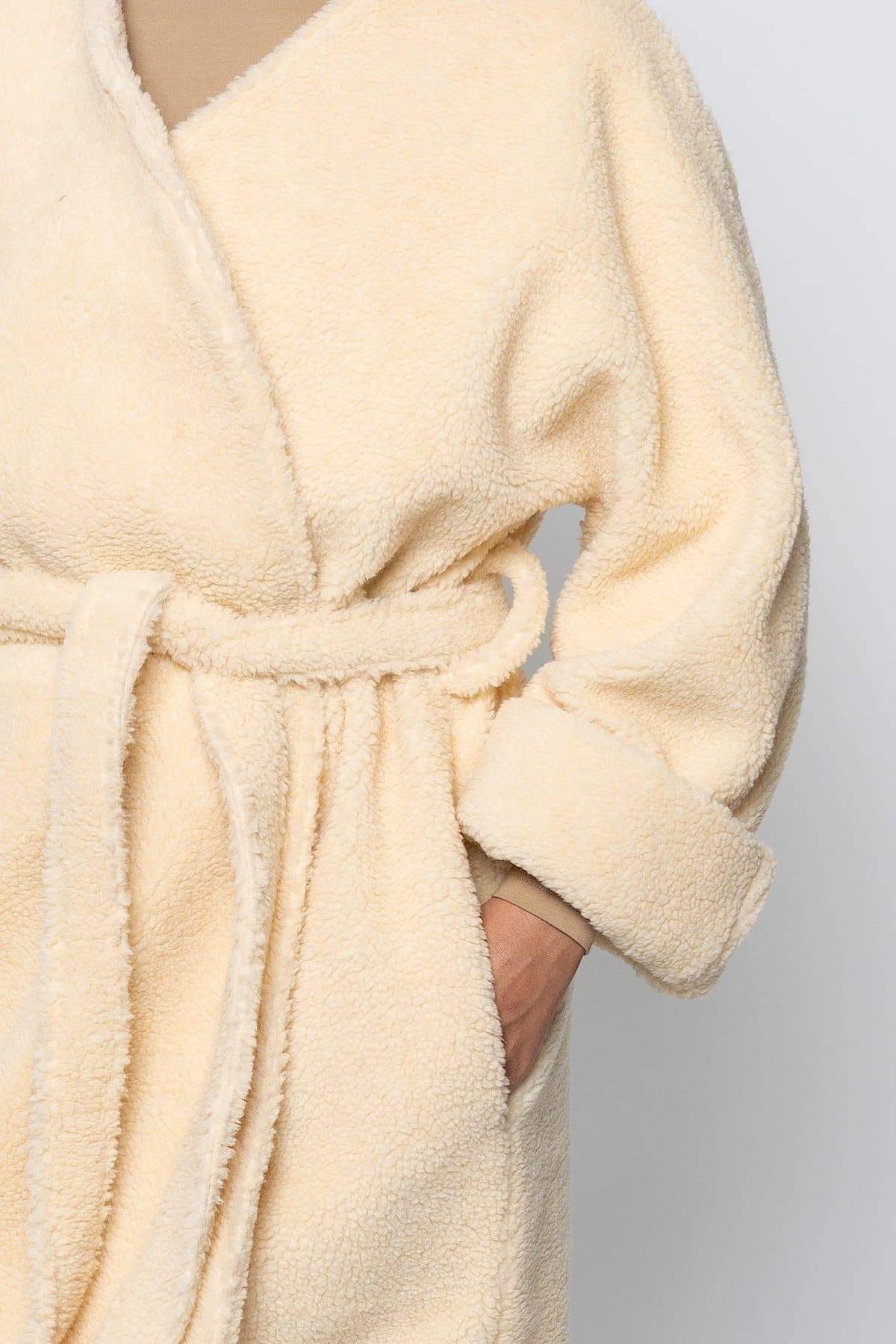 SHR312 - The Oversized Sherpa Wrap Coat - Image 8
