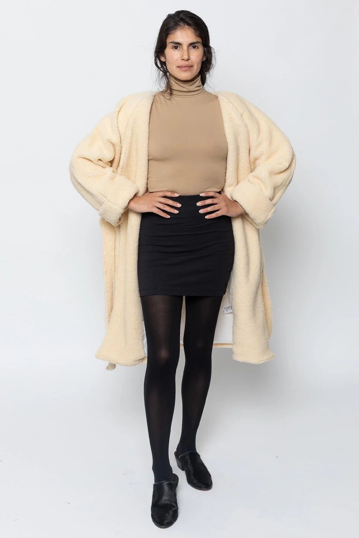 SHR312 - The Oversized Sherpa Wrap Coat - Image 9
