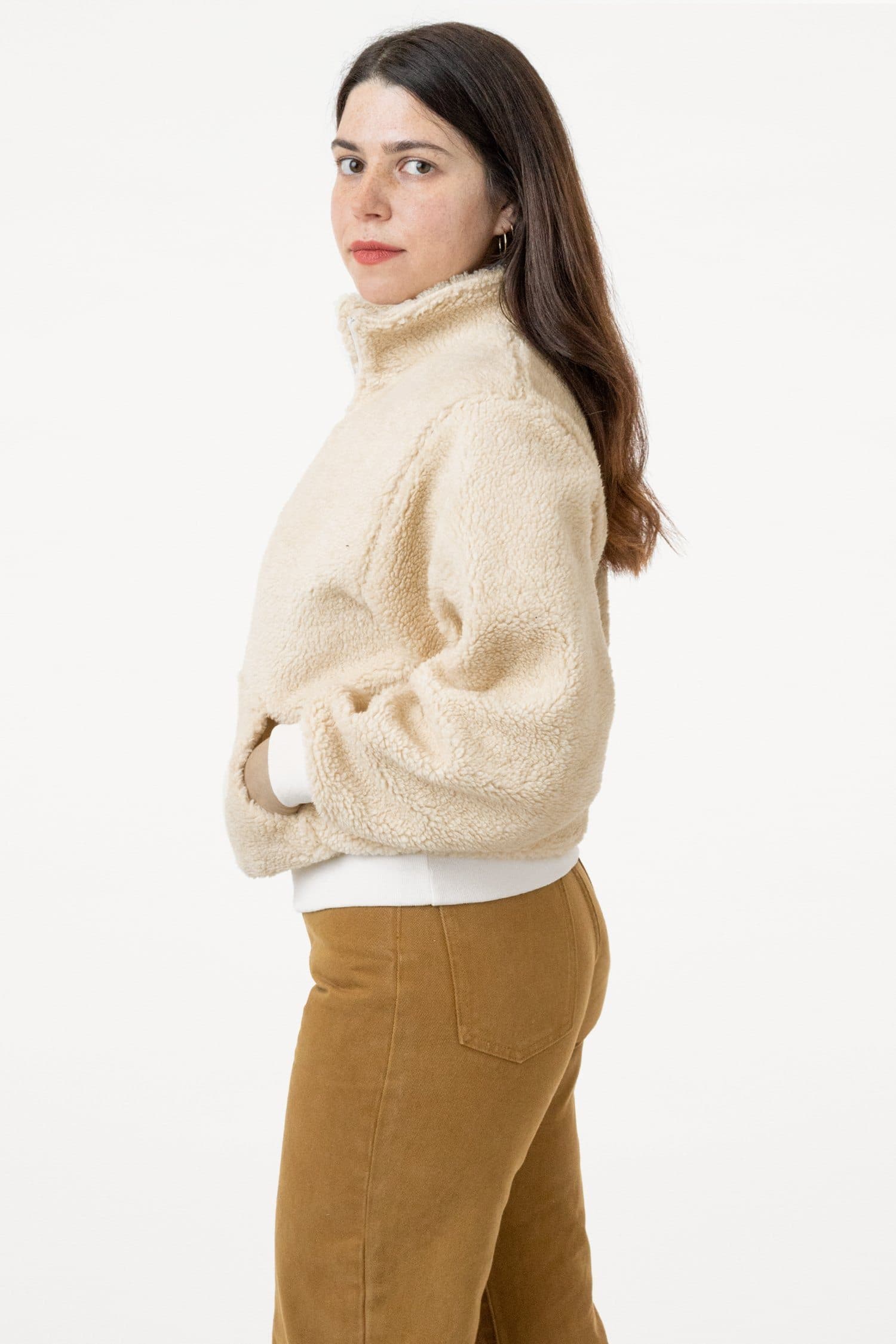 SHR408 - Half Zip Sherpa Pullover - Image 2