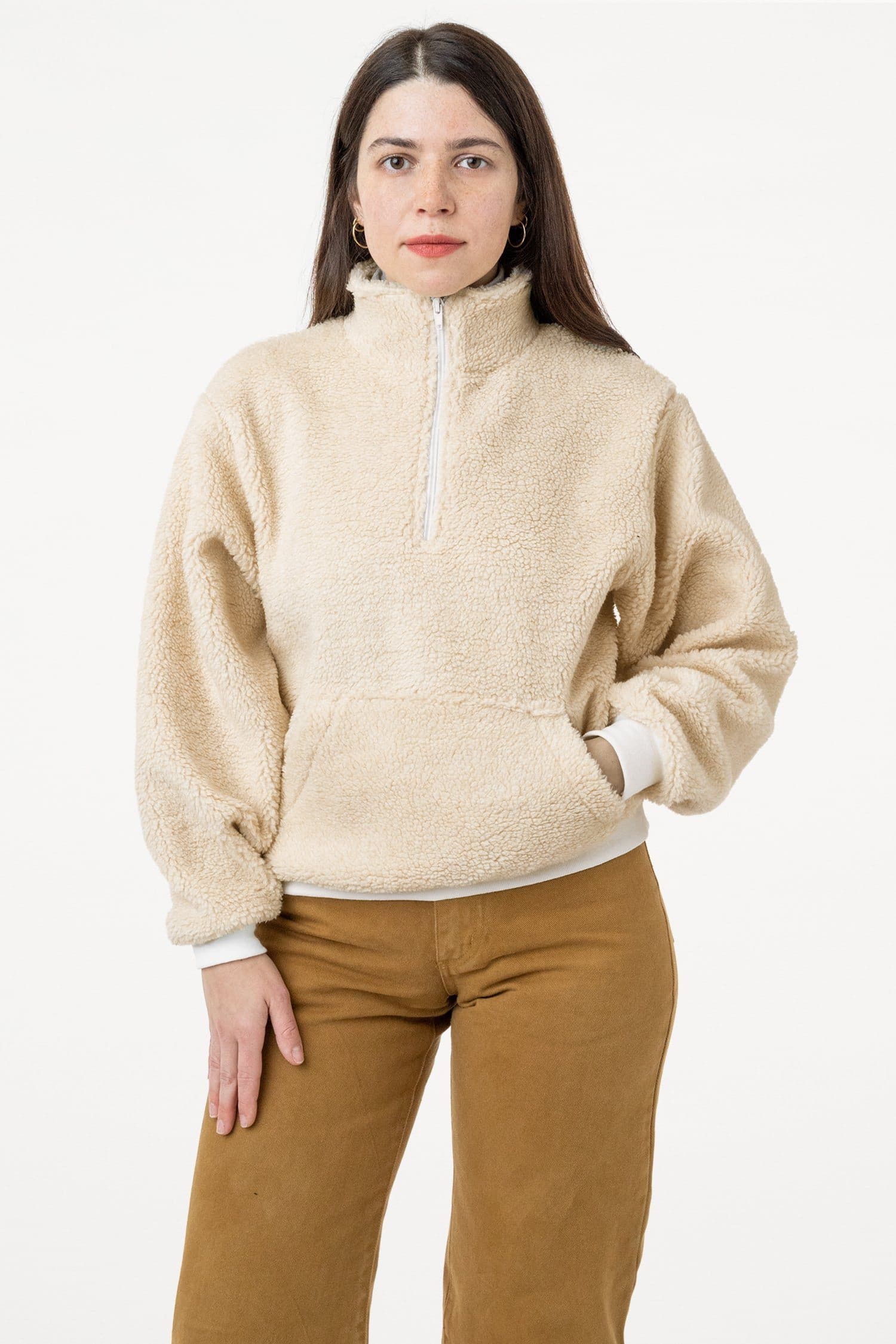 SHR408 - Half Zip Sherpa Pullover - Image 4