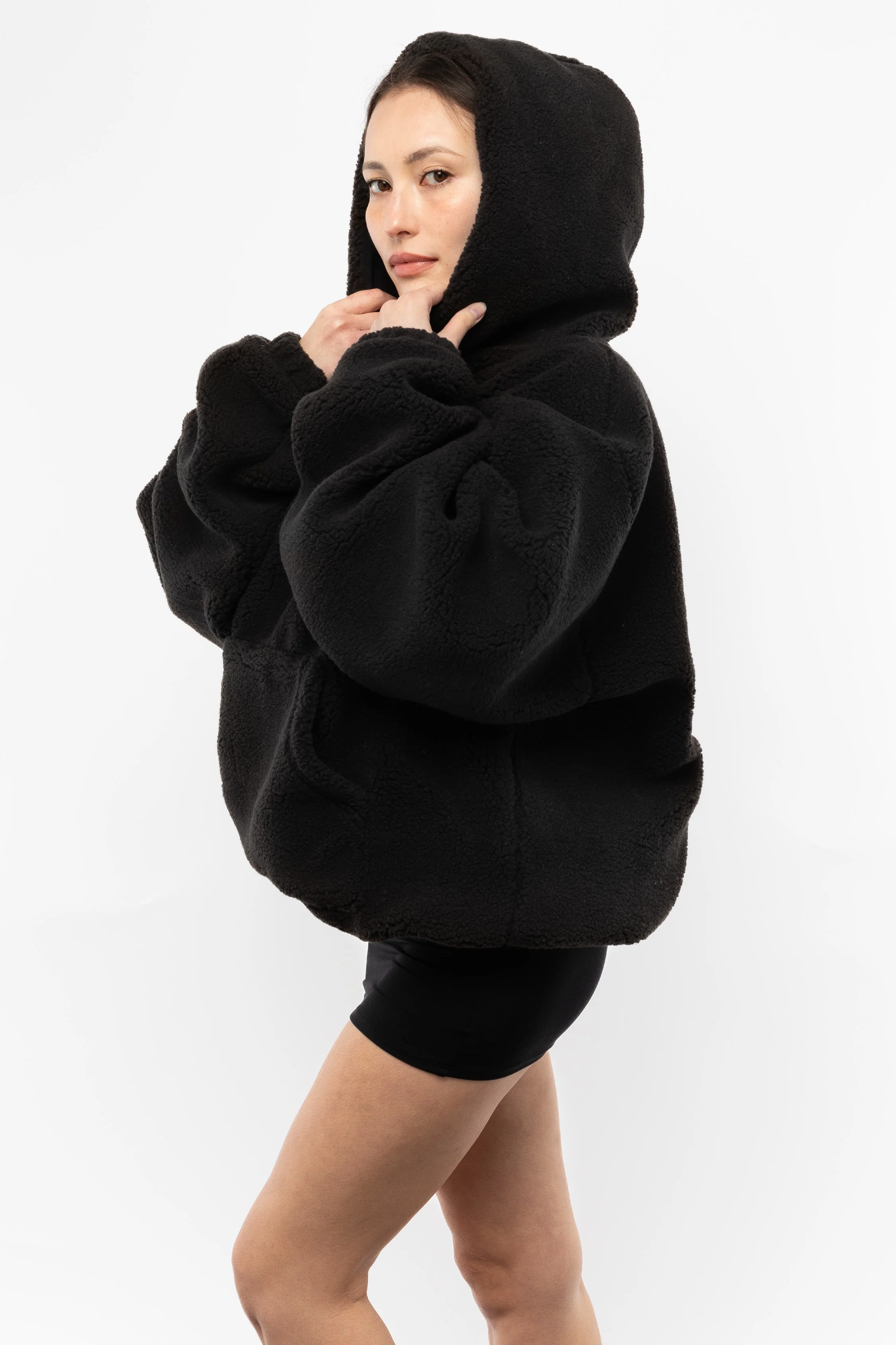 SHR4249 - Unisex Sherpa Pullover Hoody - Image 4