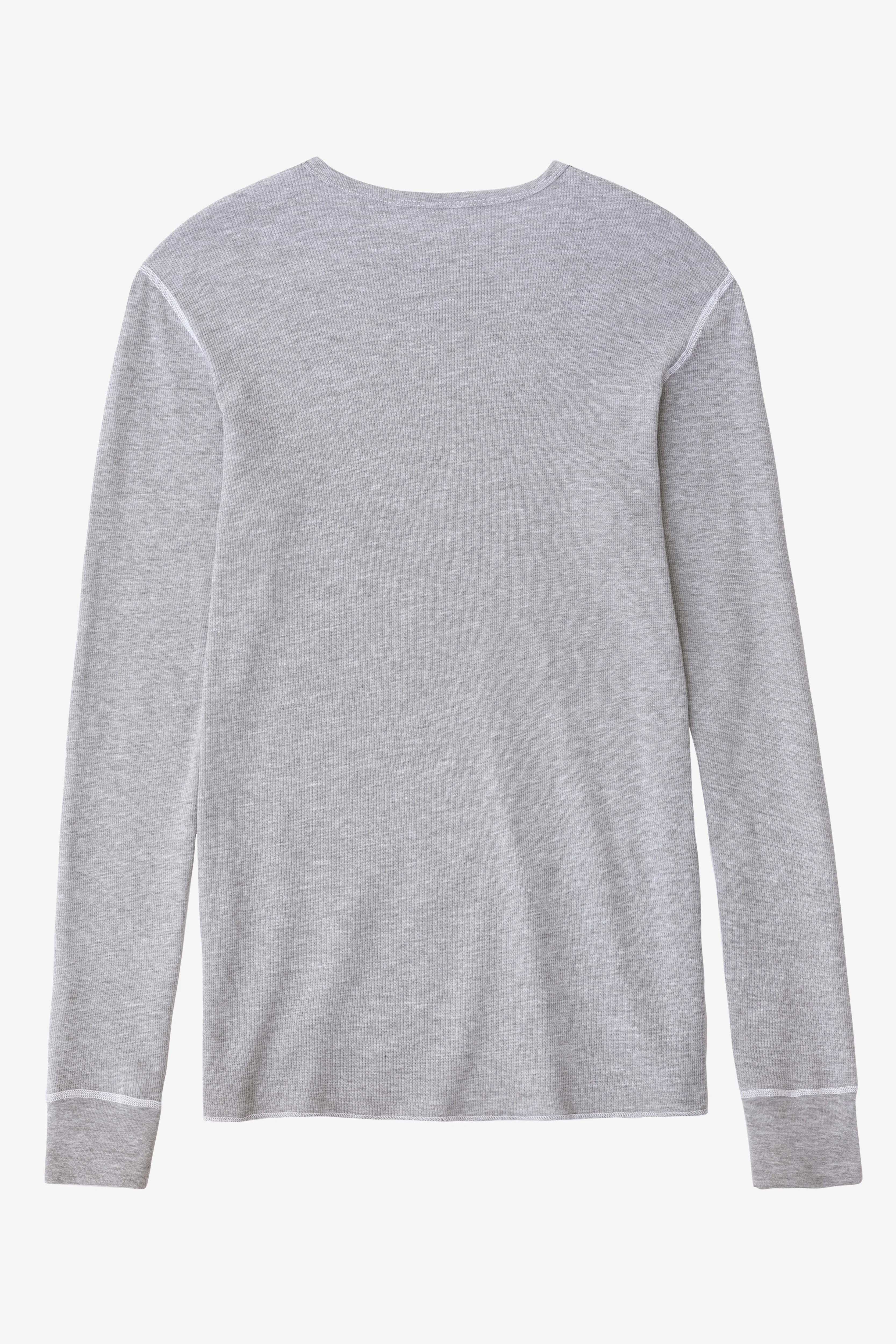 T407 - Poly-Cotton Thermal Long Sleeve Crewneck - Image 13