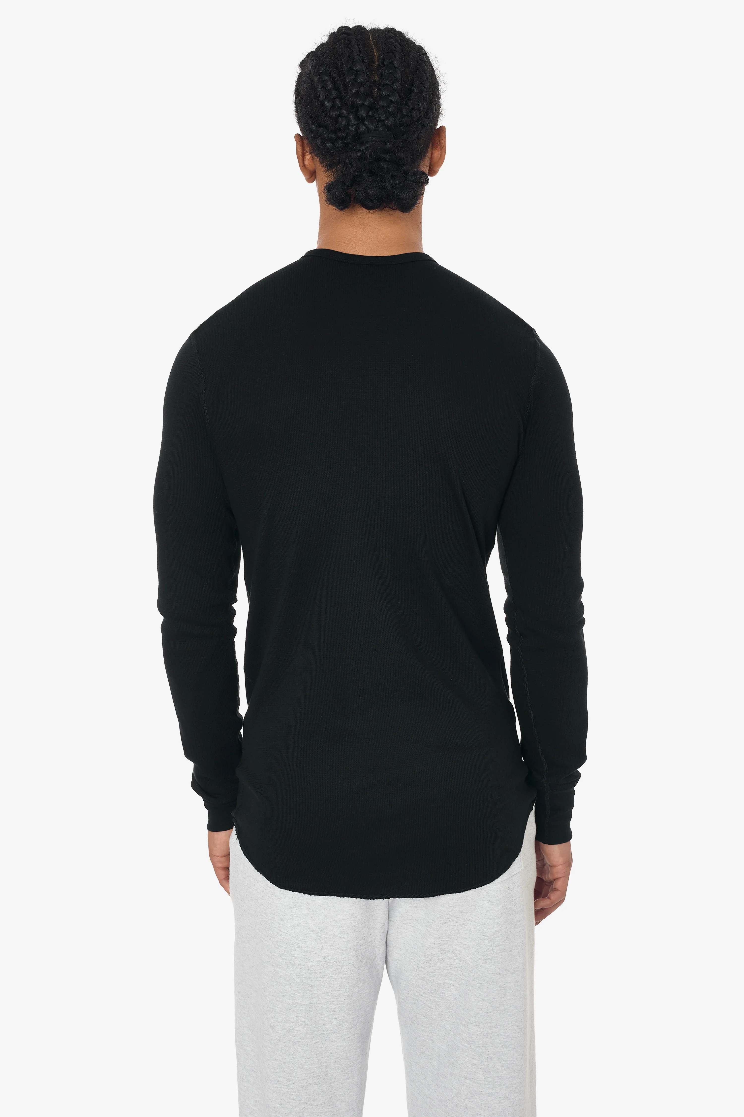T457 - Poly-Cotton Thermal Long Sleeve Henley - Image 13