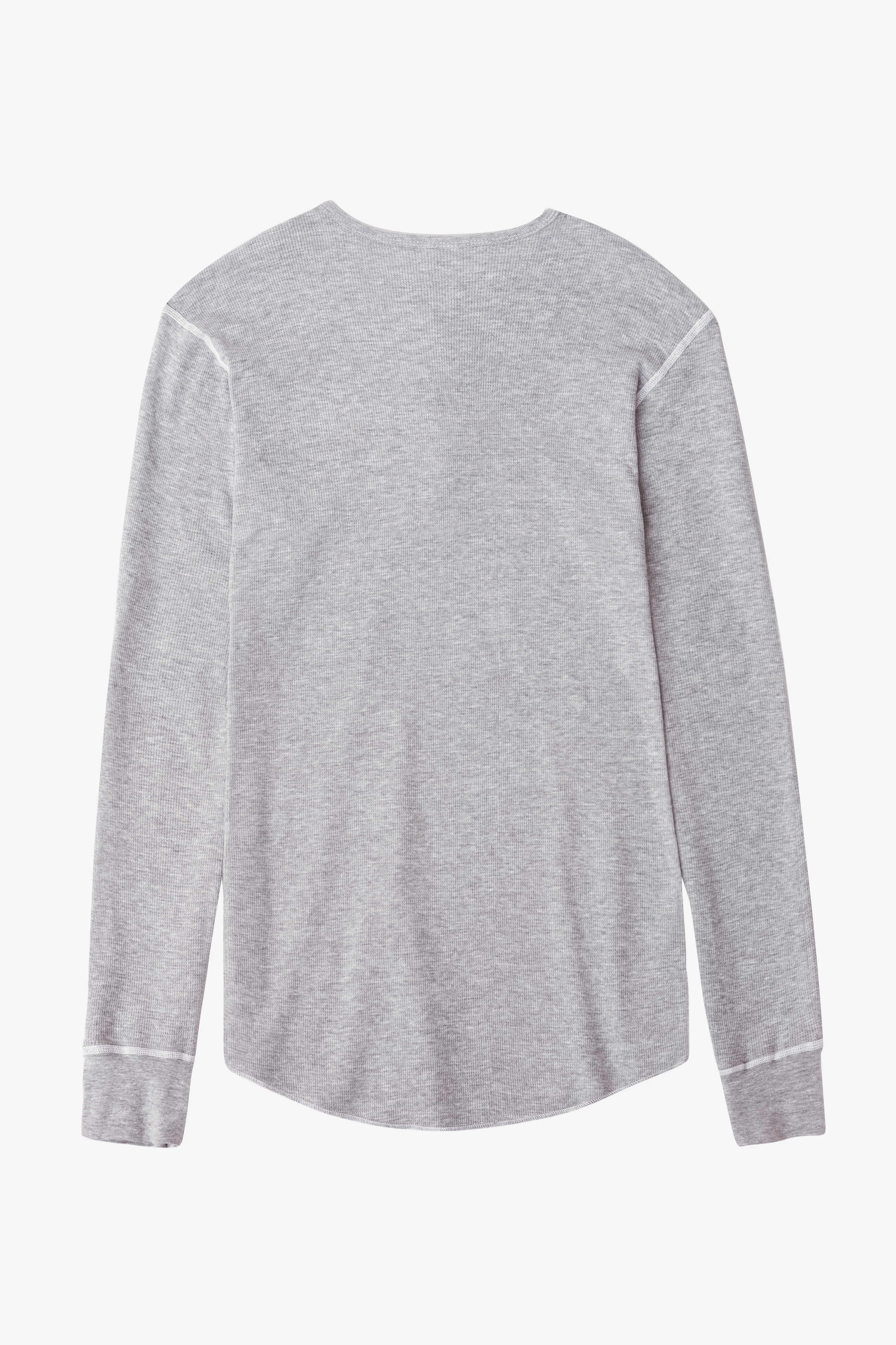 T457 - Poly-Cotton Thermal Long Sleeve Henley - Image 15