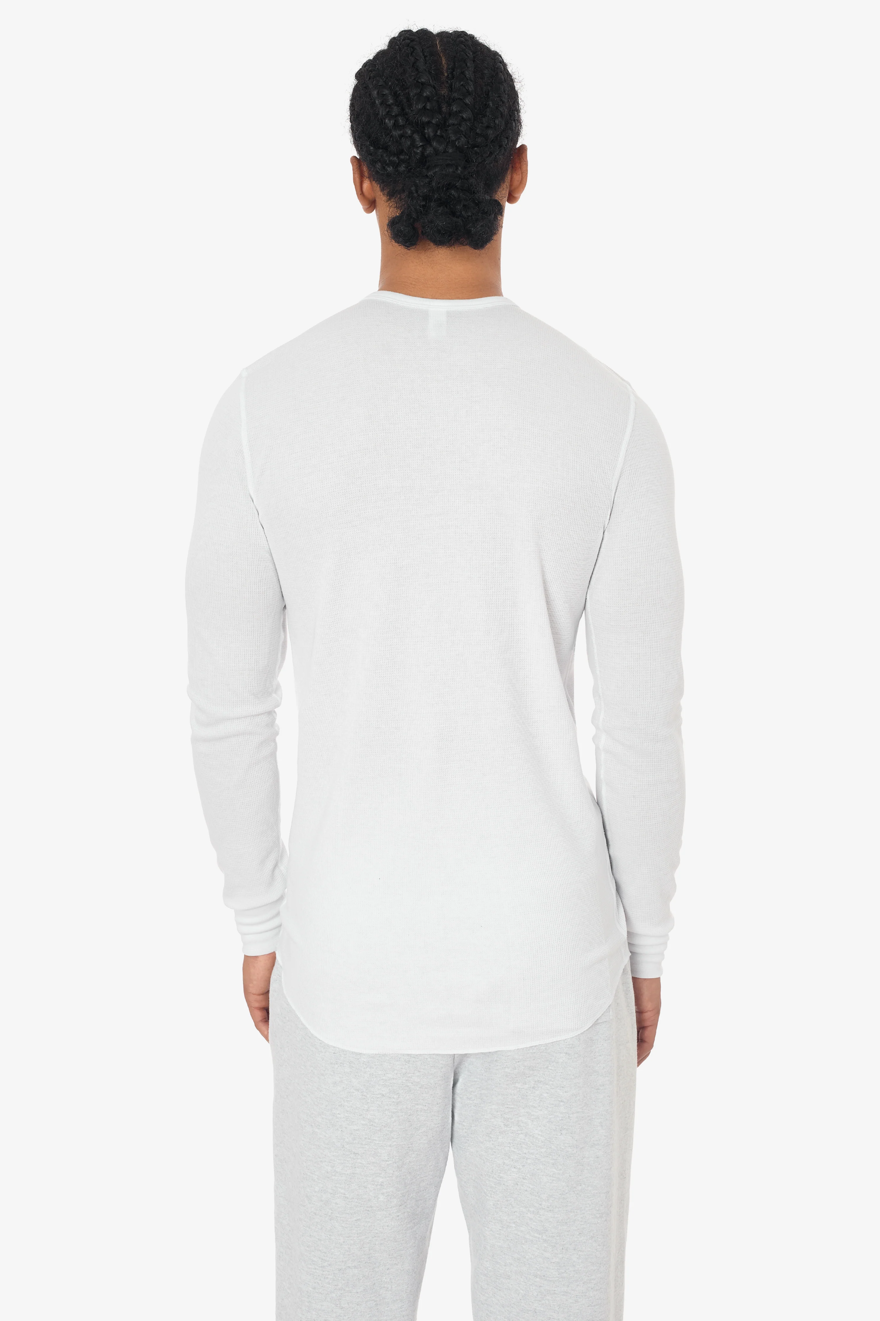 T457 - Poly-Cotton Thermal Long Sleeve Henley - Image 4