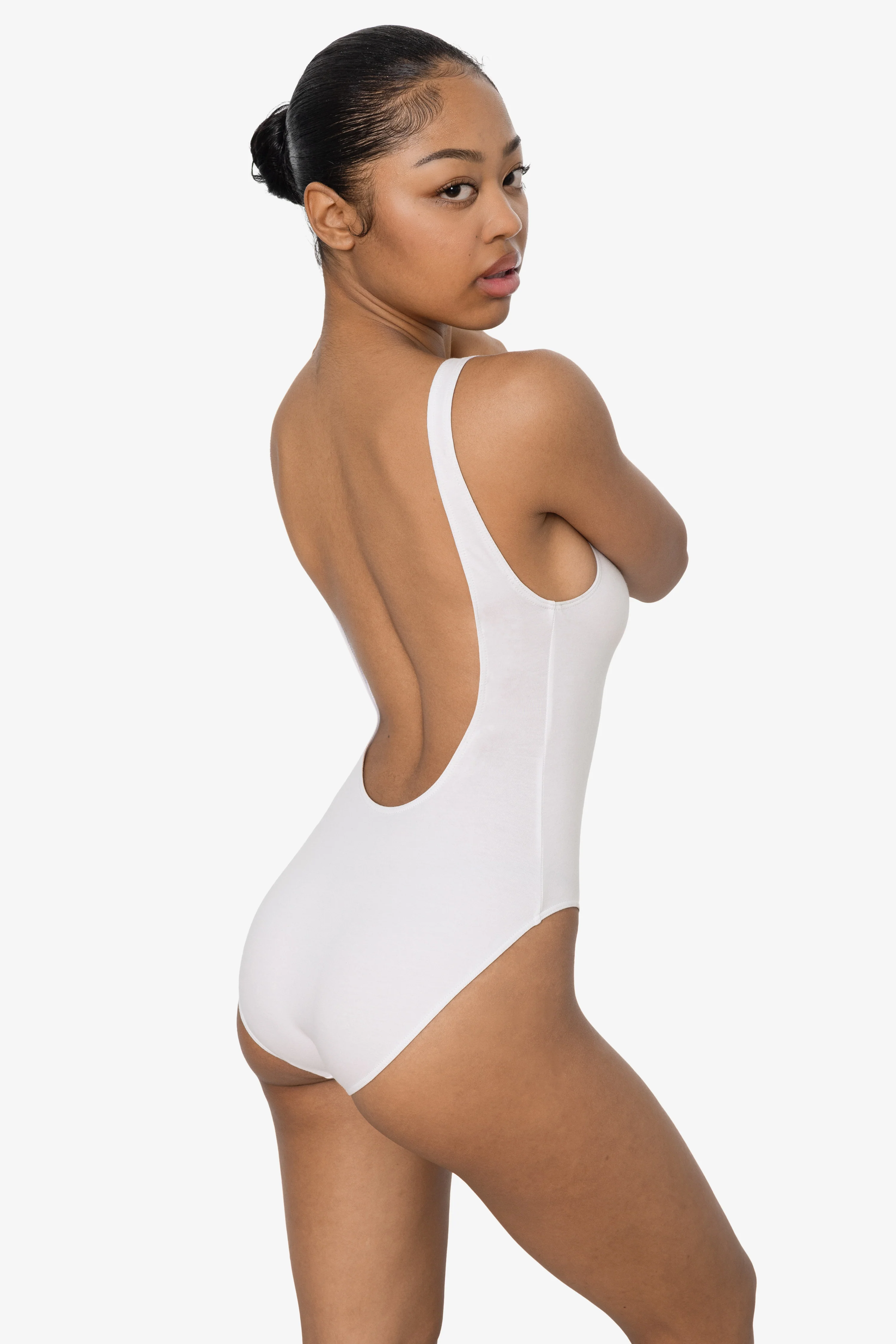 B111CF - Tank Scoop Back Bodysuit - Image 2