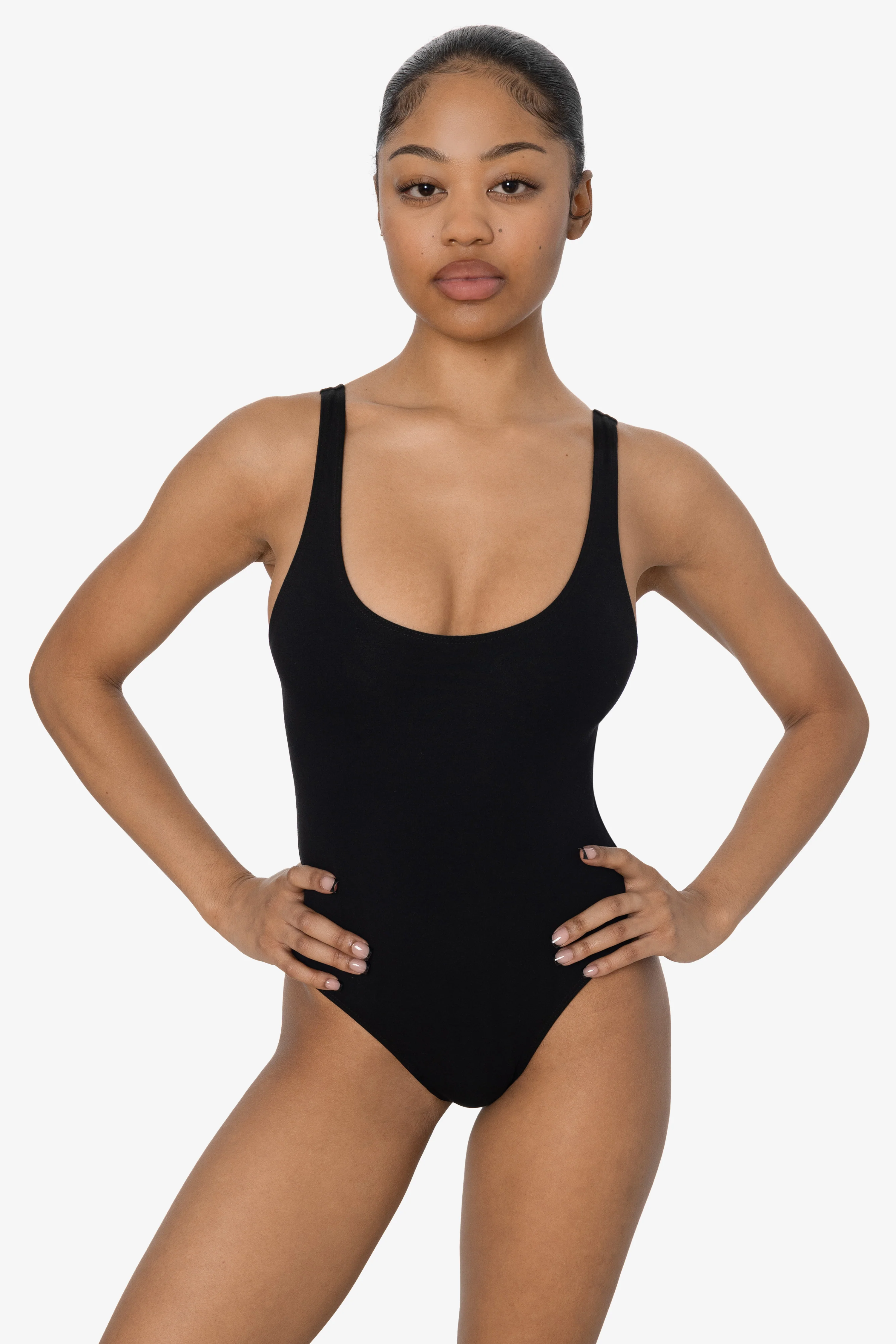 B111CF - Tank Scoop Back Bodysuit - Image 4
