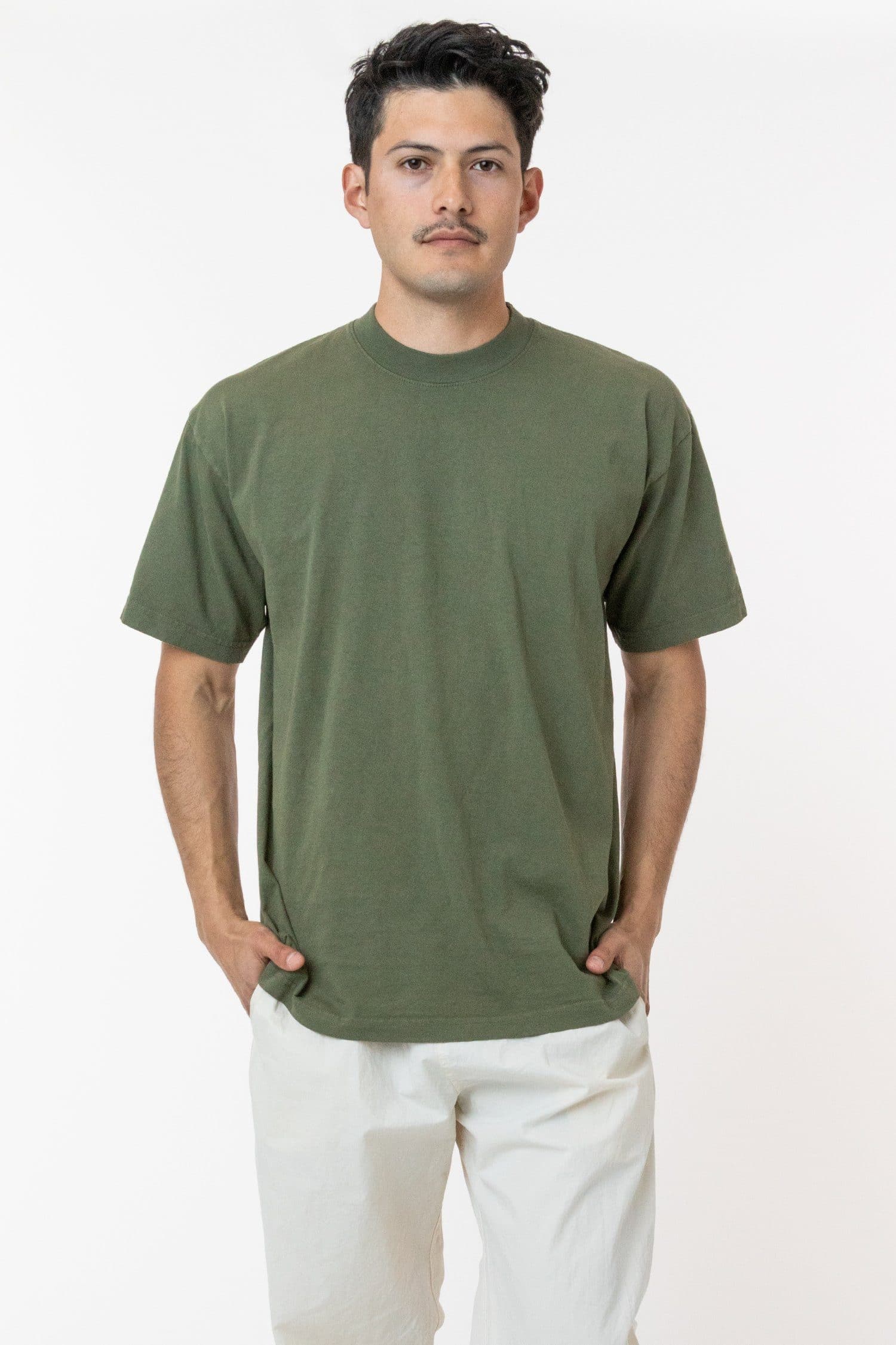 The 1801 - 6.5oz Garment Dye Crew Neck T-Shirt - Image 11