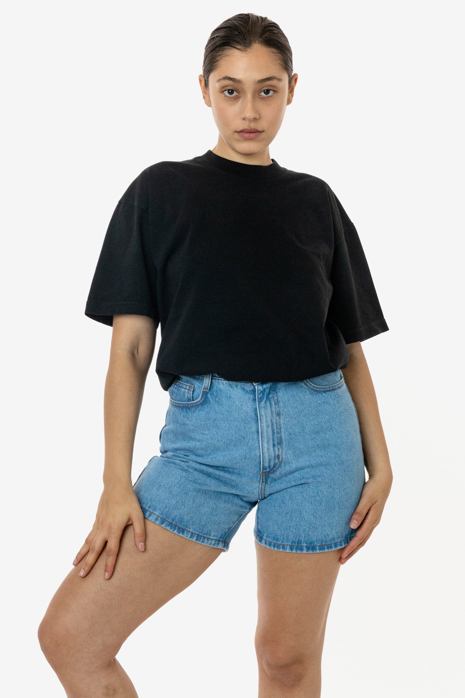 The 1801 - 6.5oz Garment Dye Crew Neck T-Shirt - Image 4