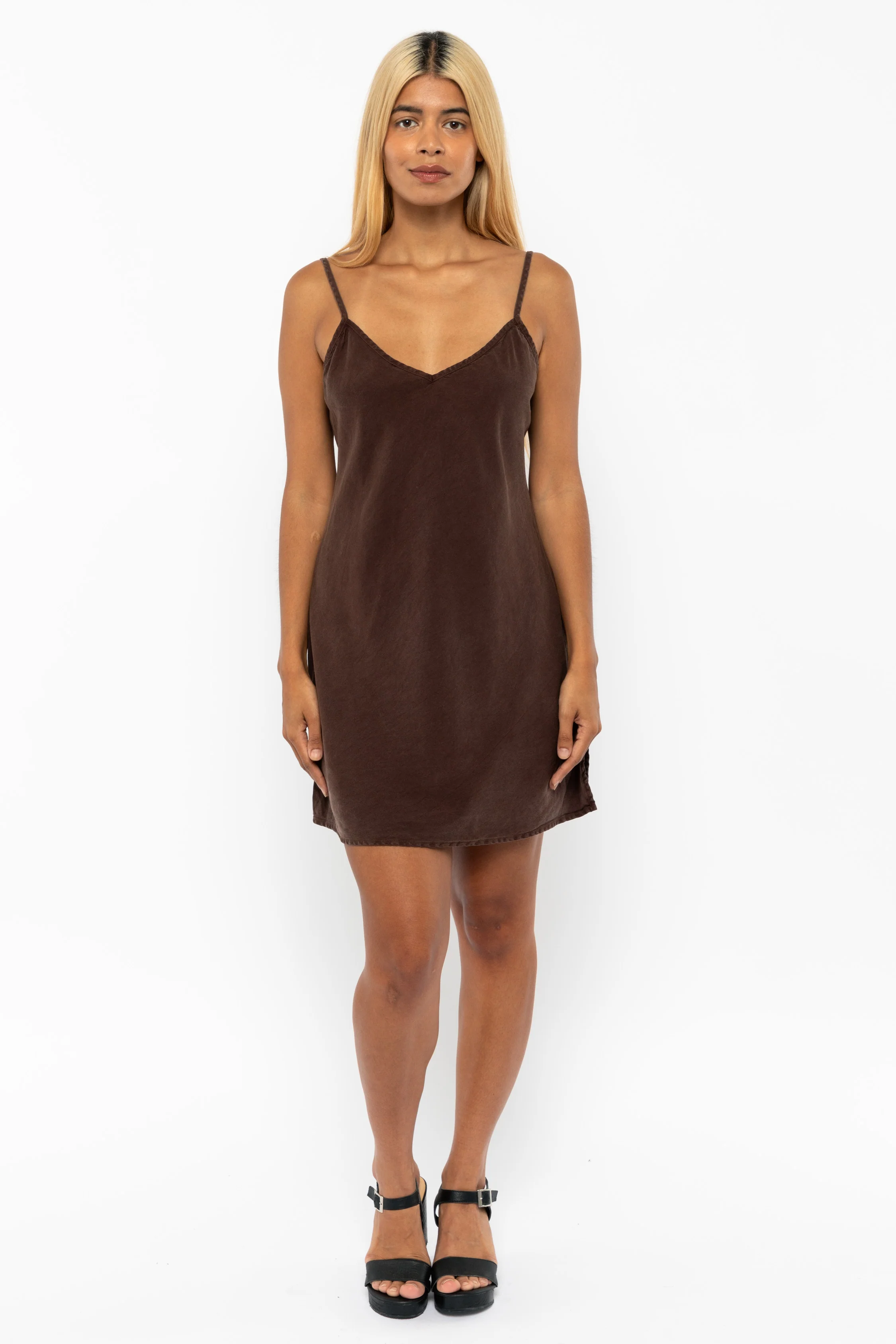 TN100GD - Tencel Mini Slip Dress - Image 30