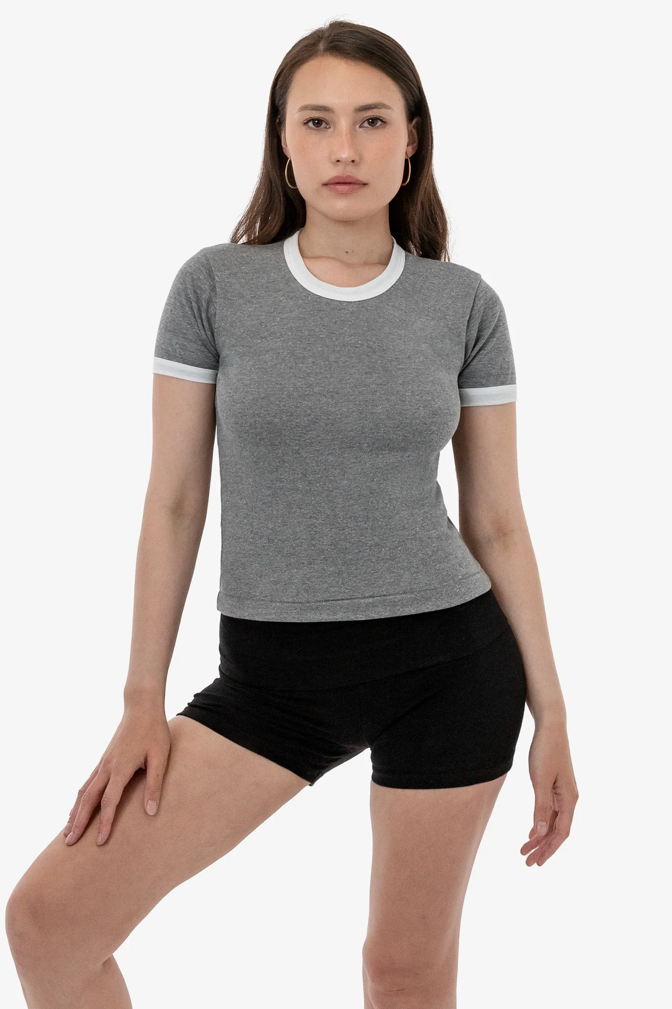 BR310 - Tri-Blend Rib Women's Ringer Tee - Image 2