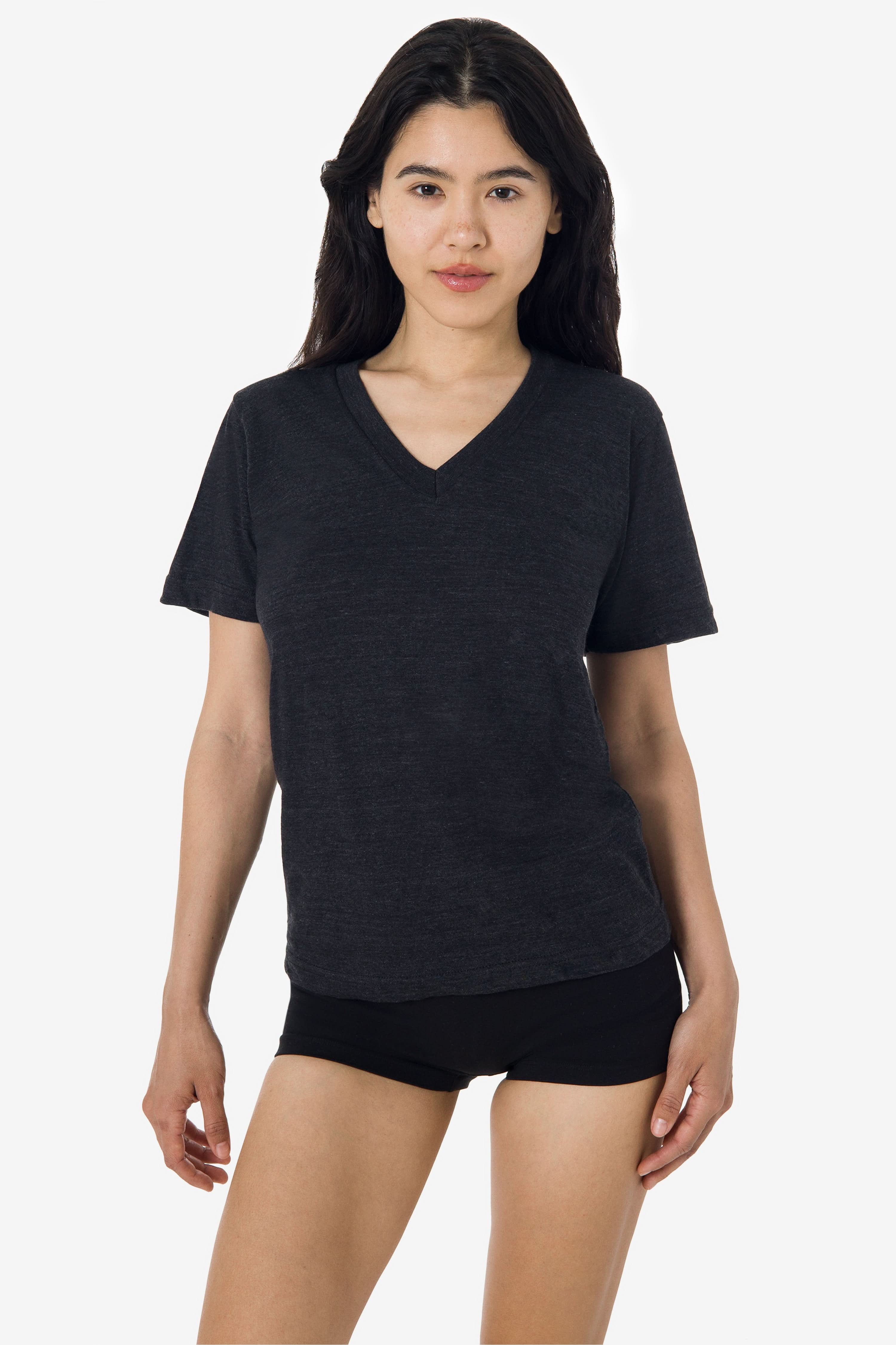TR61 - 3.7oz Short Sleeve Tri-Blend V-Neck - Image 5