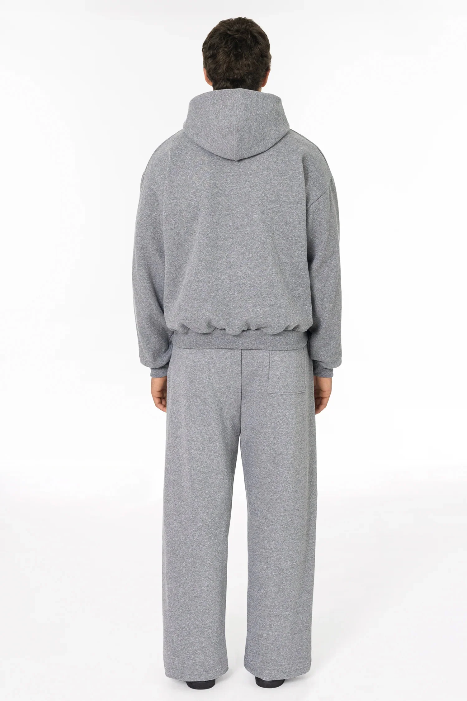 TRF10 - 12 oz. Tri-Blend Gabardine Fleece Waist Length Pull Zip Hoodie - Image 4