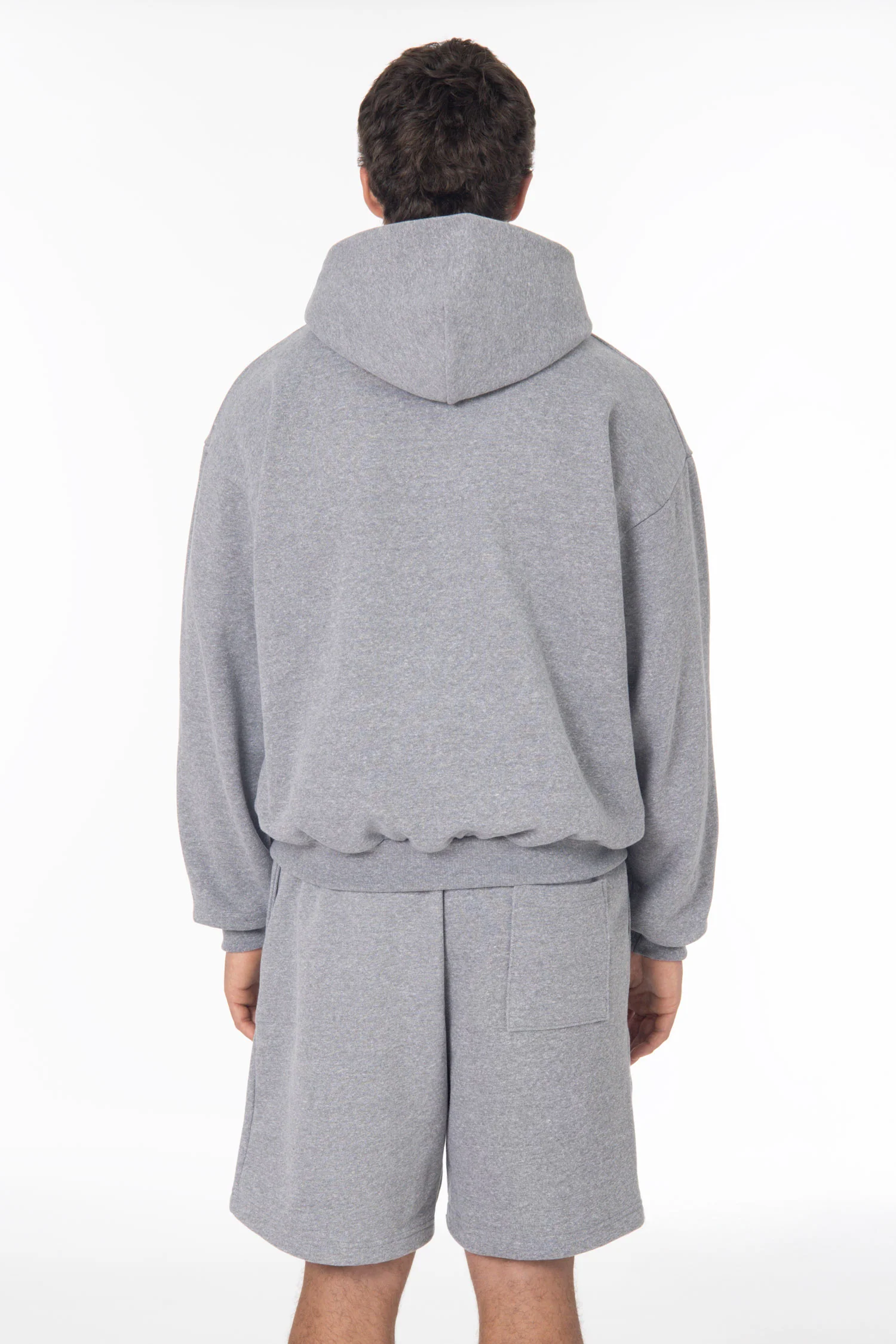 TRF10 - 12 oz. Tri-Blend Gabardine Fleece Waist Length Pull Zip Hoodie - Image 6