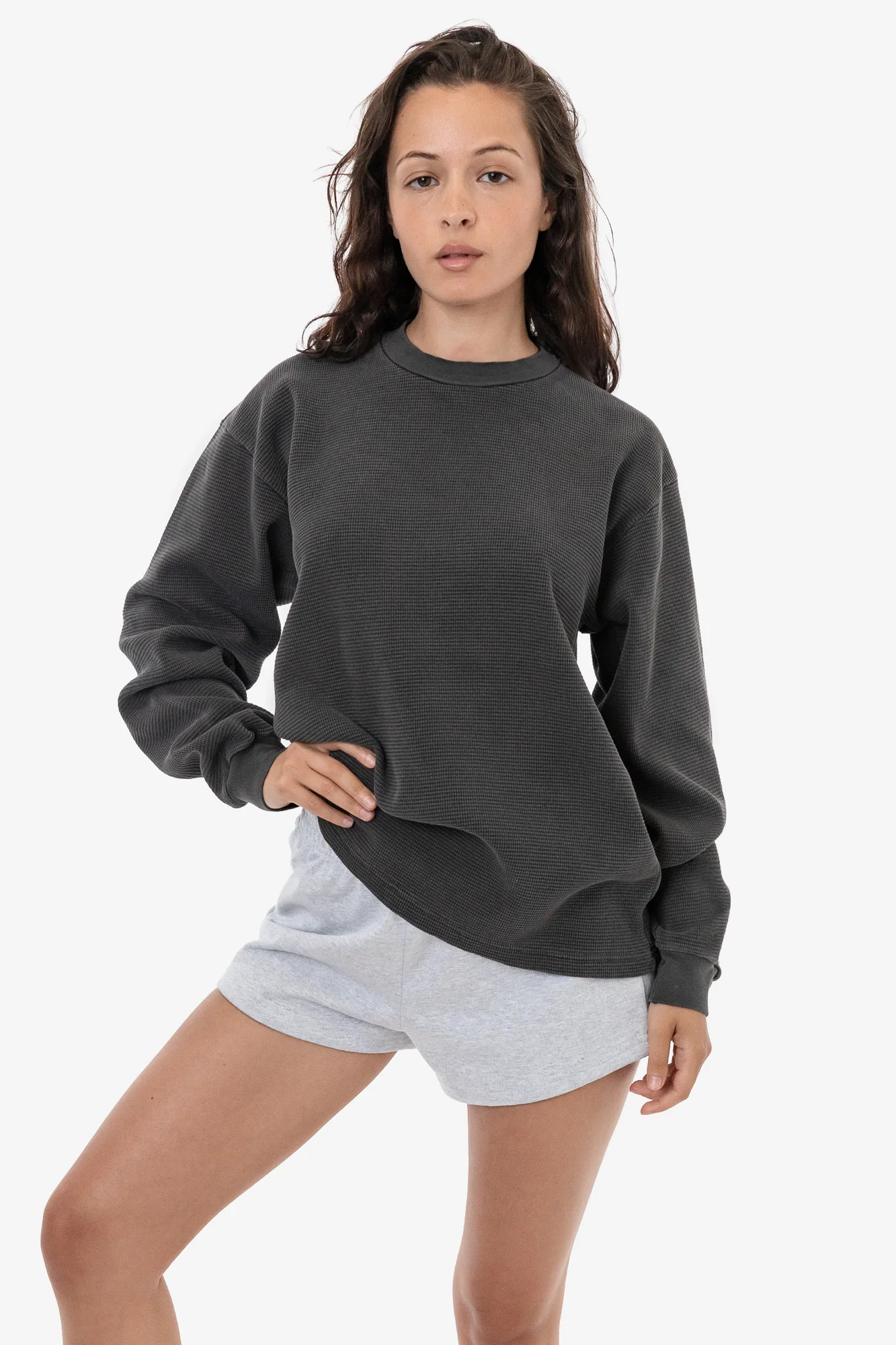 TX407GD Unisex - Long Sleeve Heavy Thermal Crew Neck - Image 13