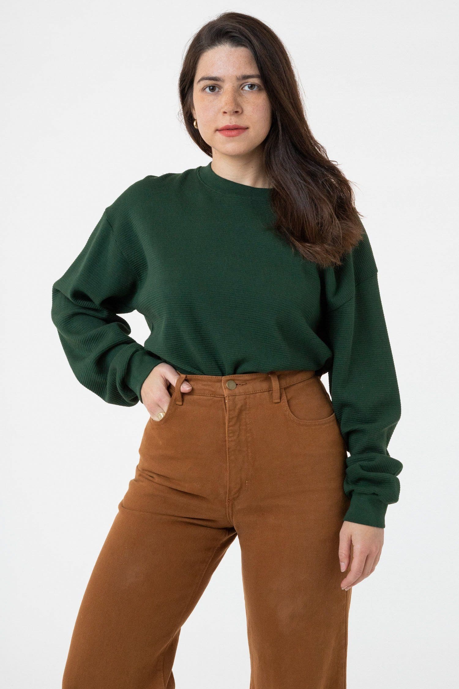 TX407GD Unisex - Long Sleeve Heavy Thermal Crew Neck - Image 6