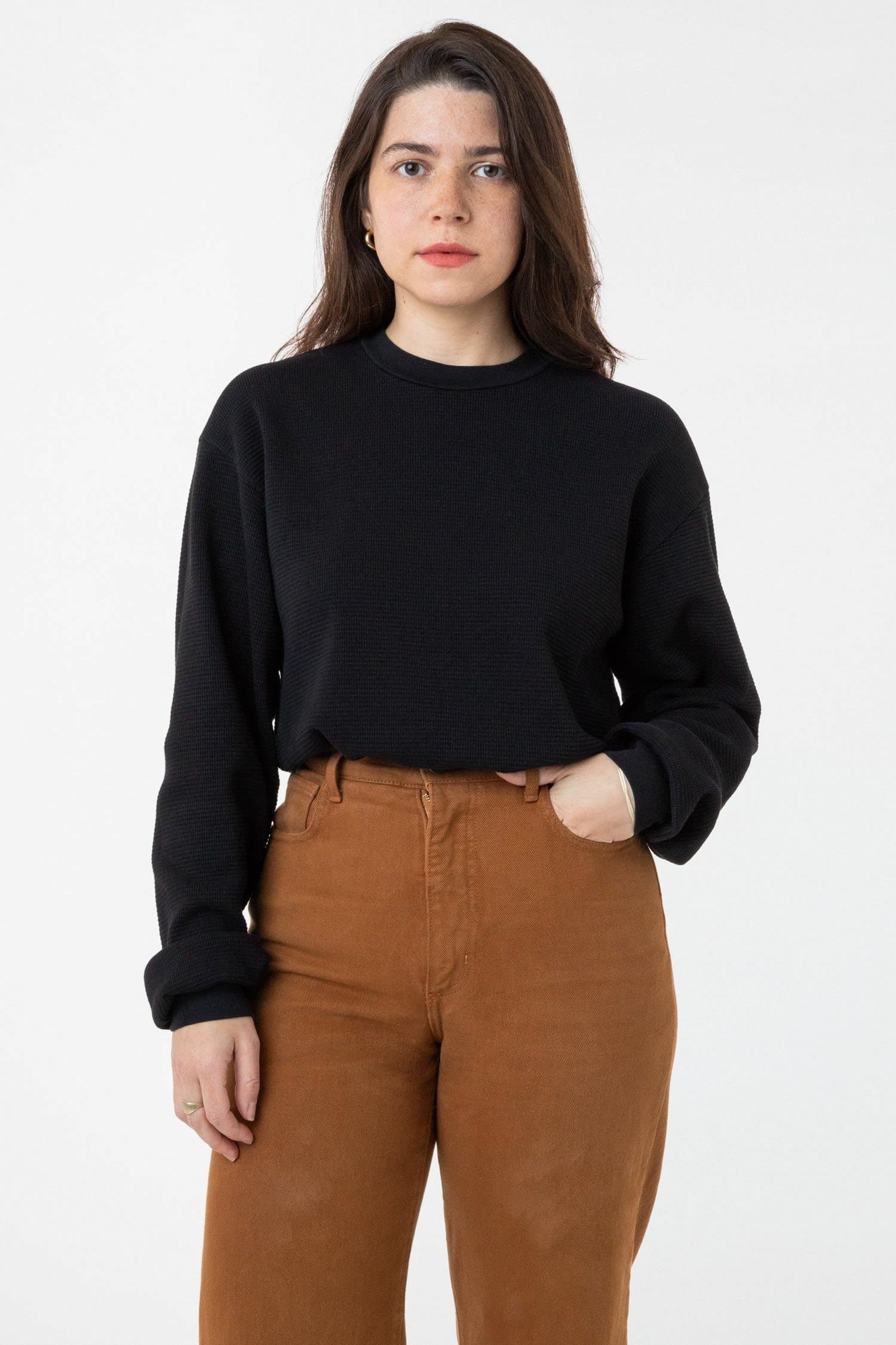 TX407GD Unisex - Long Sleeve Heavy Thermal Crew Neck - Image 9